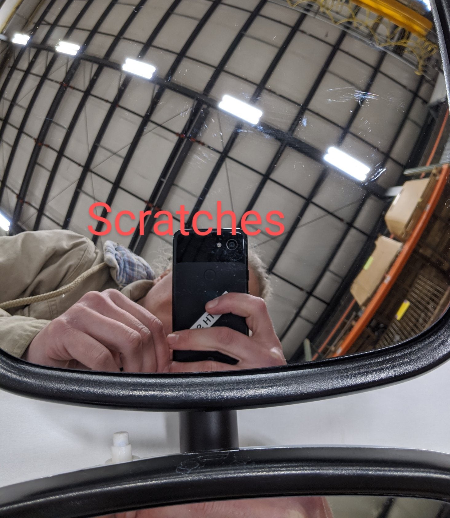 Used Freightliner M2 LH Cummins AAT CB Manual Bright Mirror - P/N  A22-74243-046 (8755716489532)