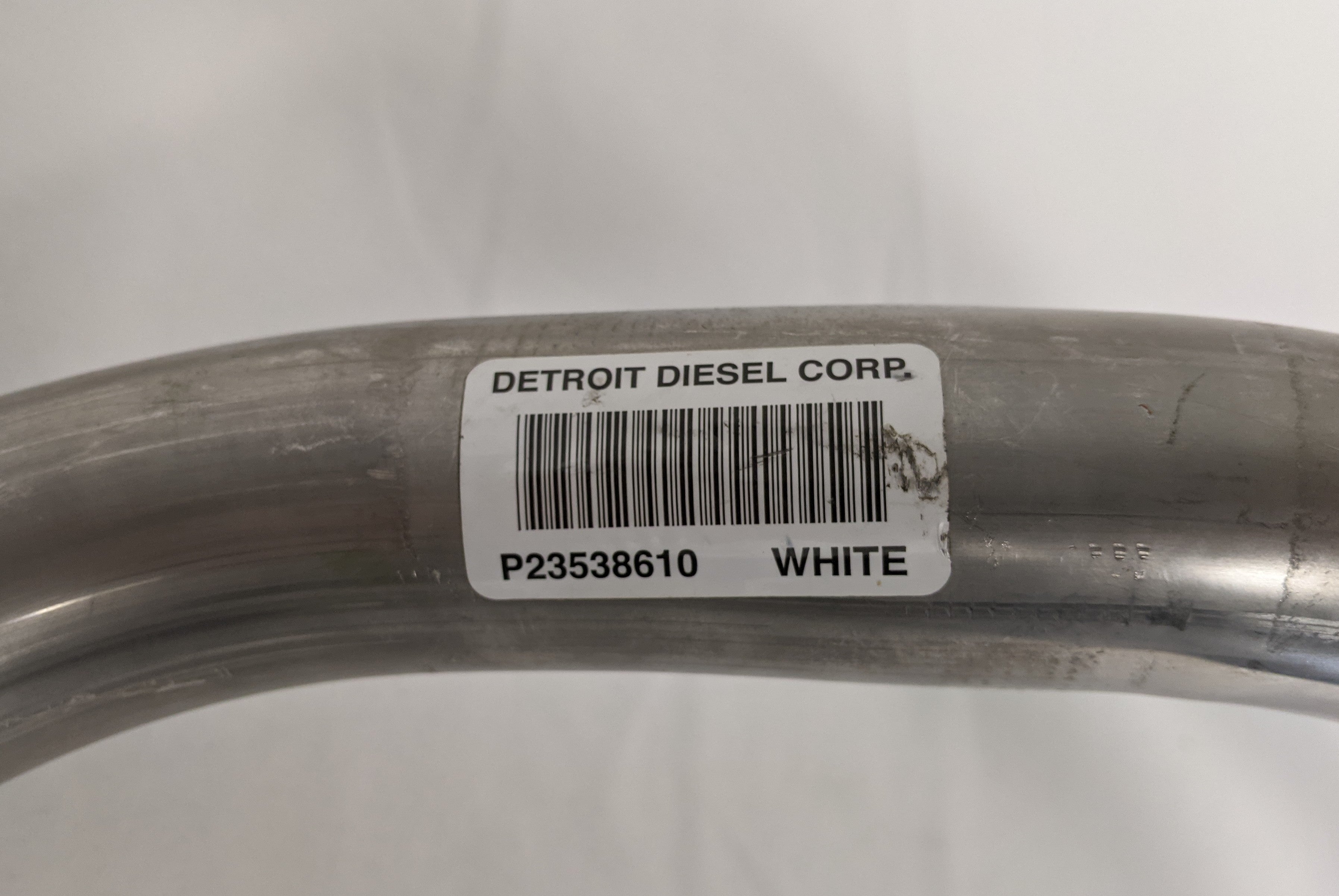 New Detroit Diesel 14L S60 1023 mm Long EGR Cooler Outlet Tube - P/N DDE23538610 (9902109065532)