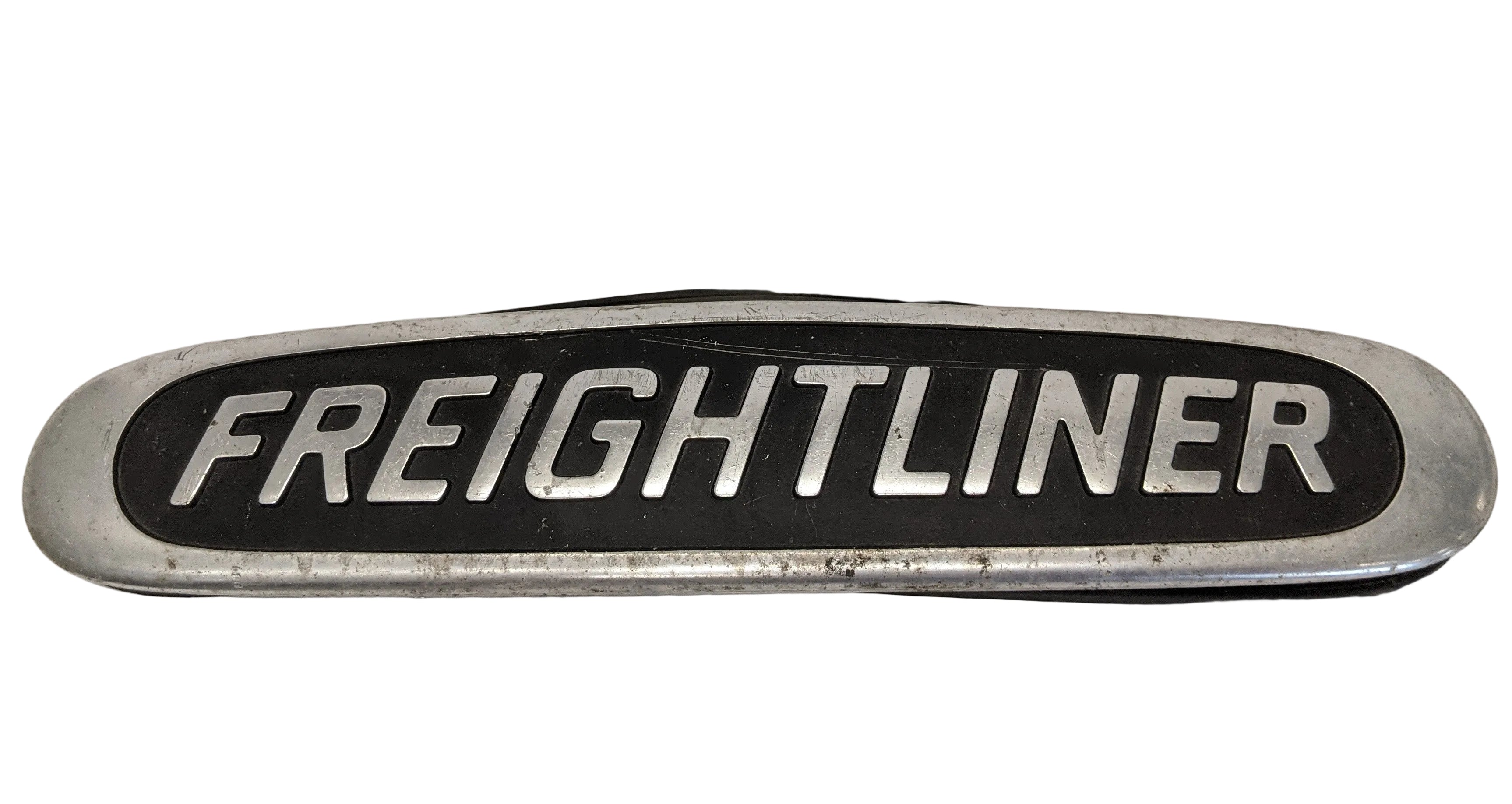 Used Freightliner Large Aluminum Nameplate Emblem - P/N 22-45505-000 (10041283084604)