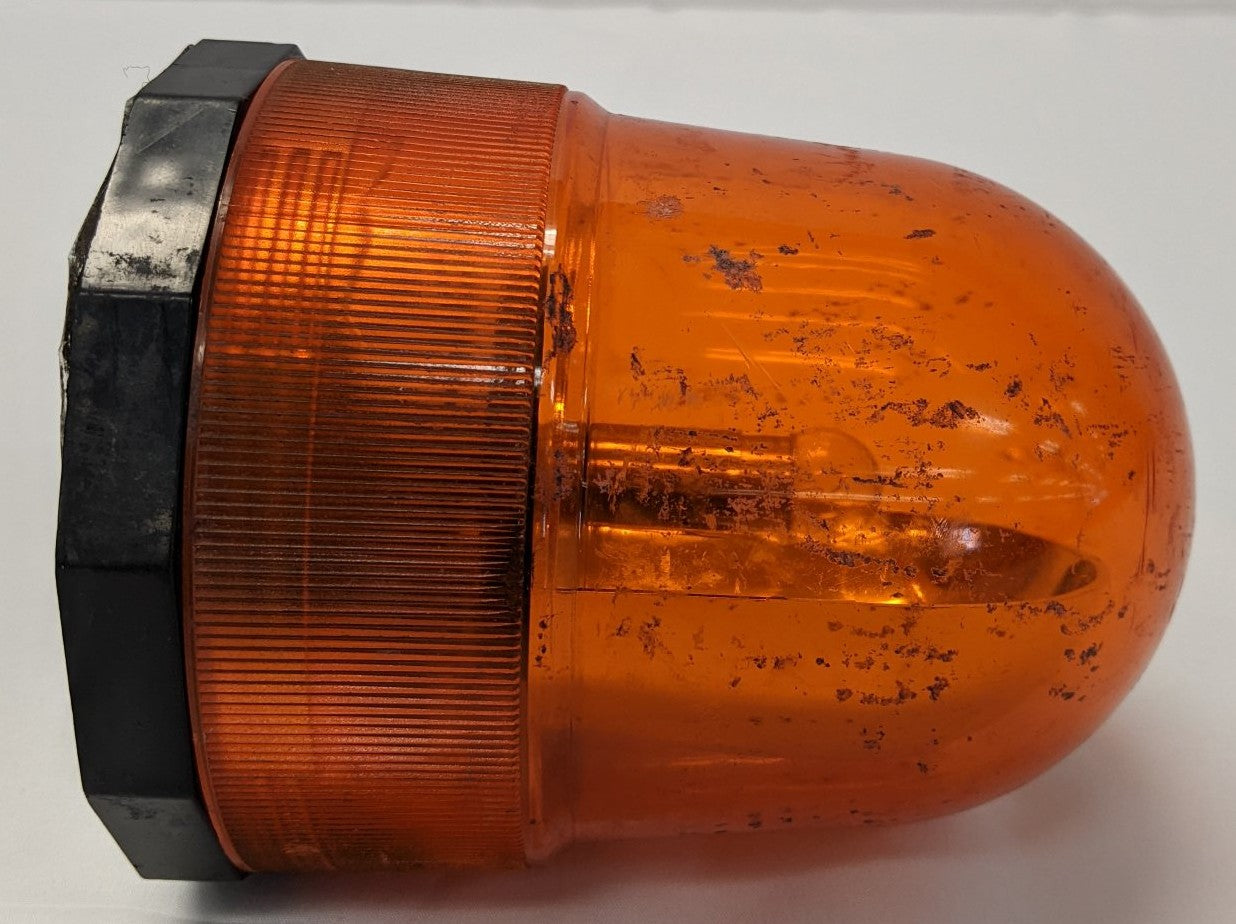 Used Vintage Amber Rotating Magnetic Emergency Beacon Light