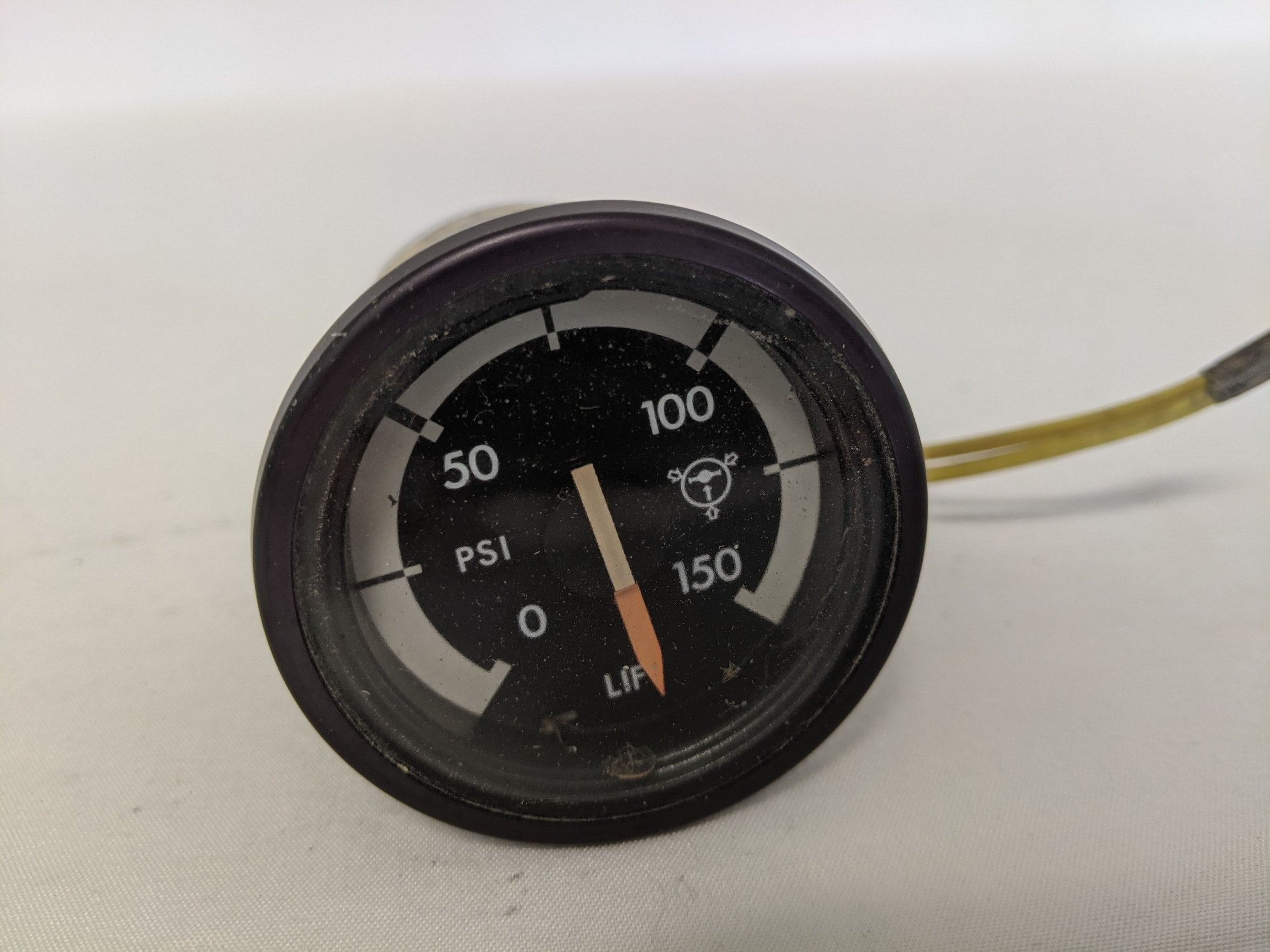 Used Freightliner FLD Classic Lift Axle Air PSI Pressure Gauge -P/N 22-45832-100 (10009374327100)