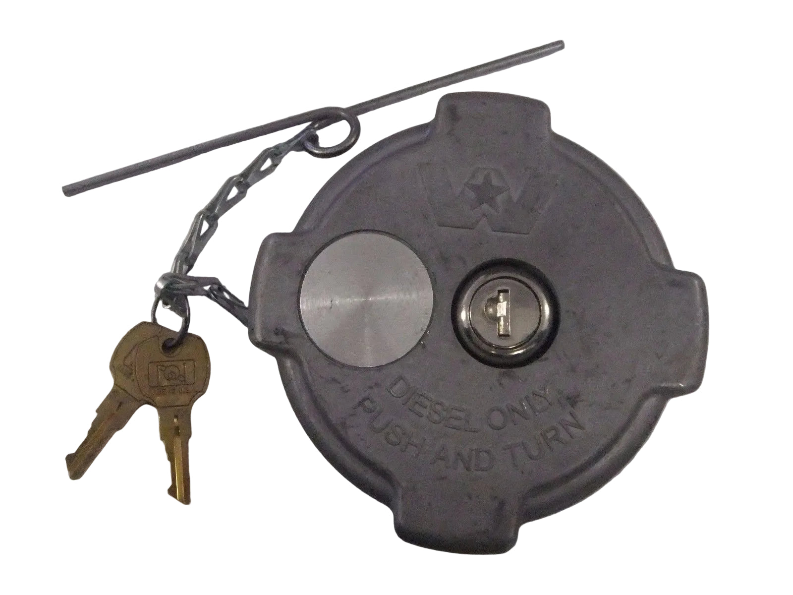 Western Star Quarter Turn Fuel Tank Cap w/ Lock - P/N 03-37017-020 (3939436724310)