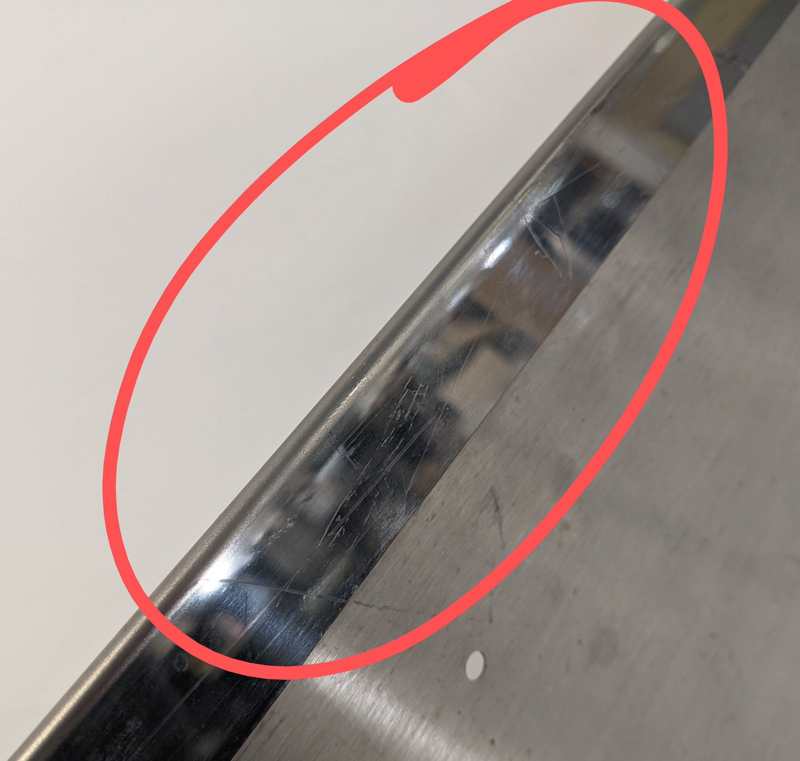 *Dented* Freightliner FLD Classic RH SS Exterior Sun Visor - P/N 22-38825-001 (10019535028540)