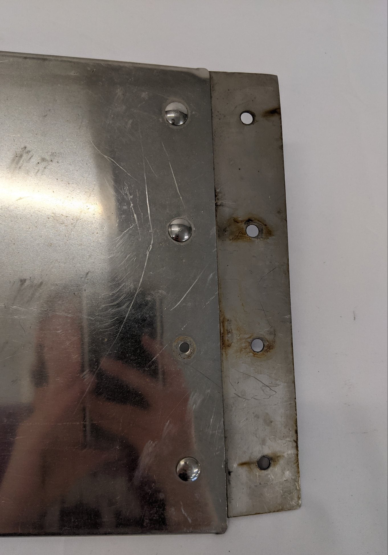 Used Freightliner FLD Classic RH SS Sun Visor w/ Brackets - P/N 22-38825-001 (10029480771900)