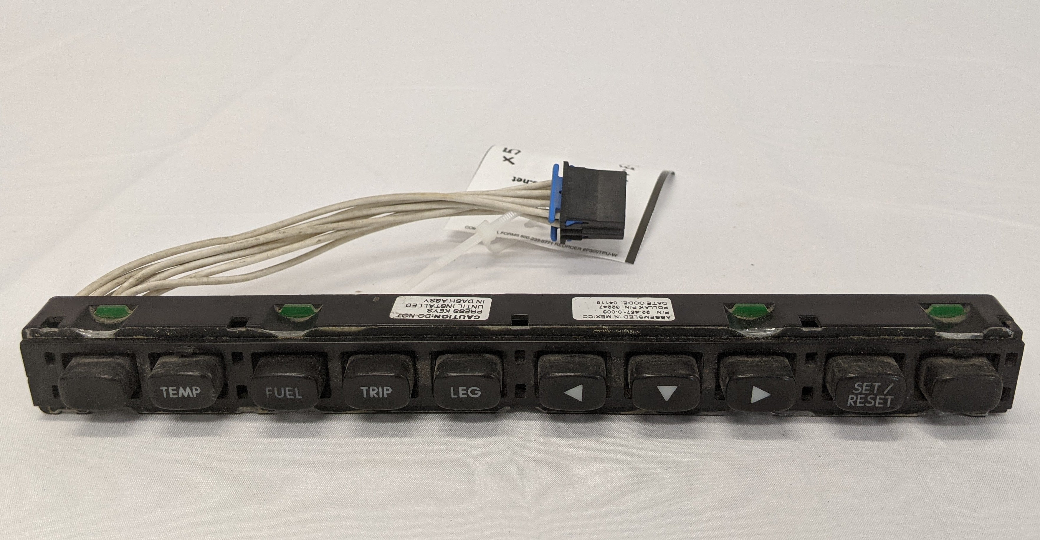 Used Freightliner 8 Button Electronic Dash Keypad - P/N 22-45710-003 (10028765643068)
