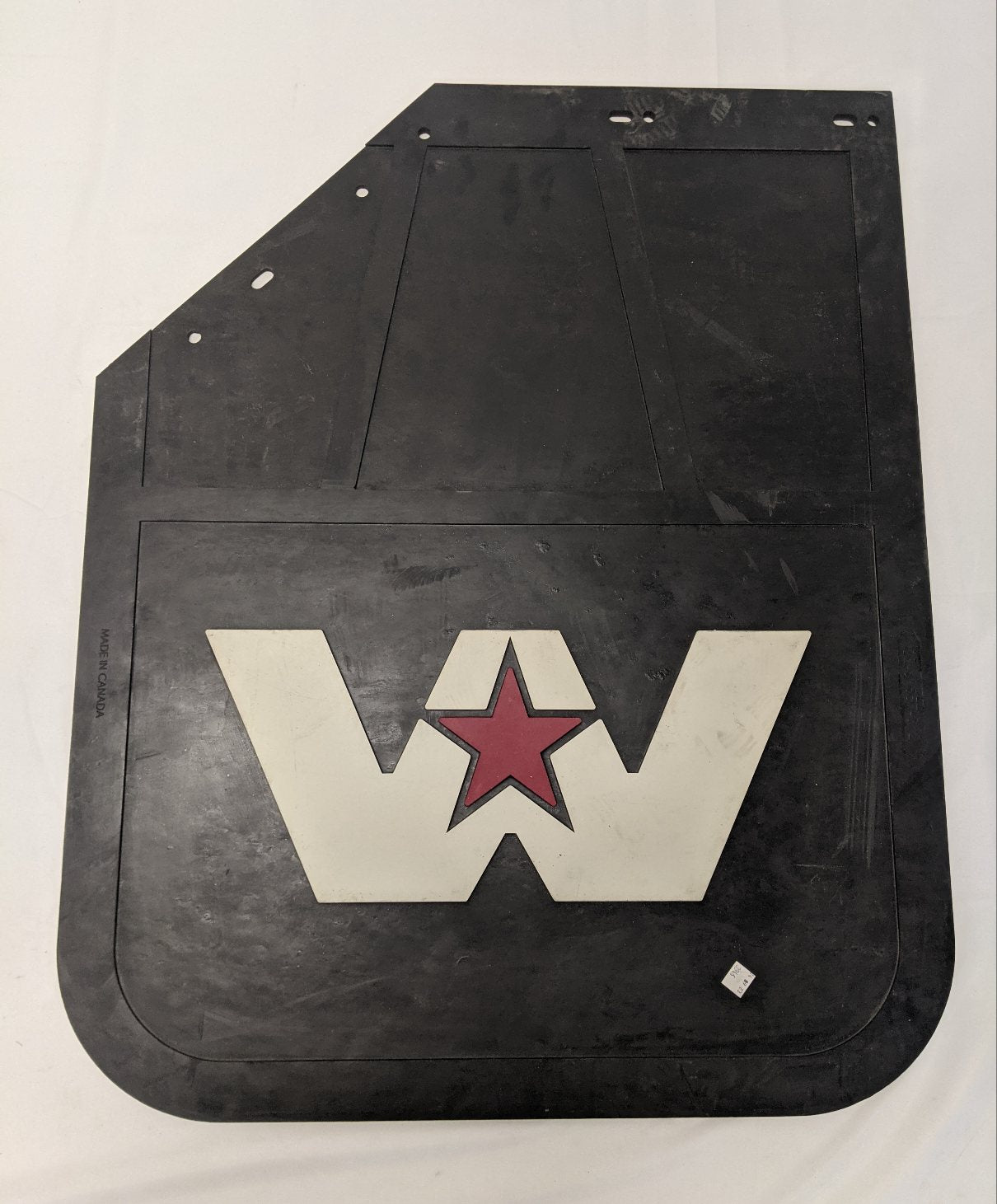 Western Star LH 30x24 Mitered Mud Flap w/ Logo 22-69557-012