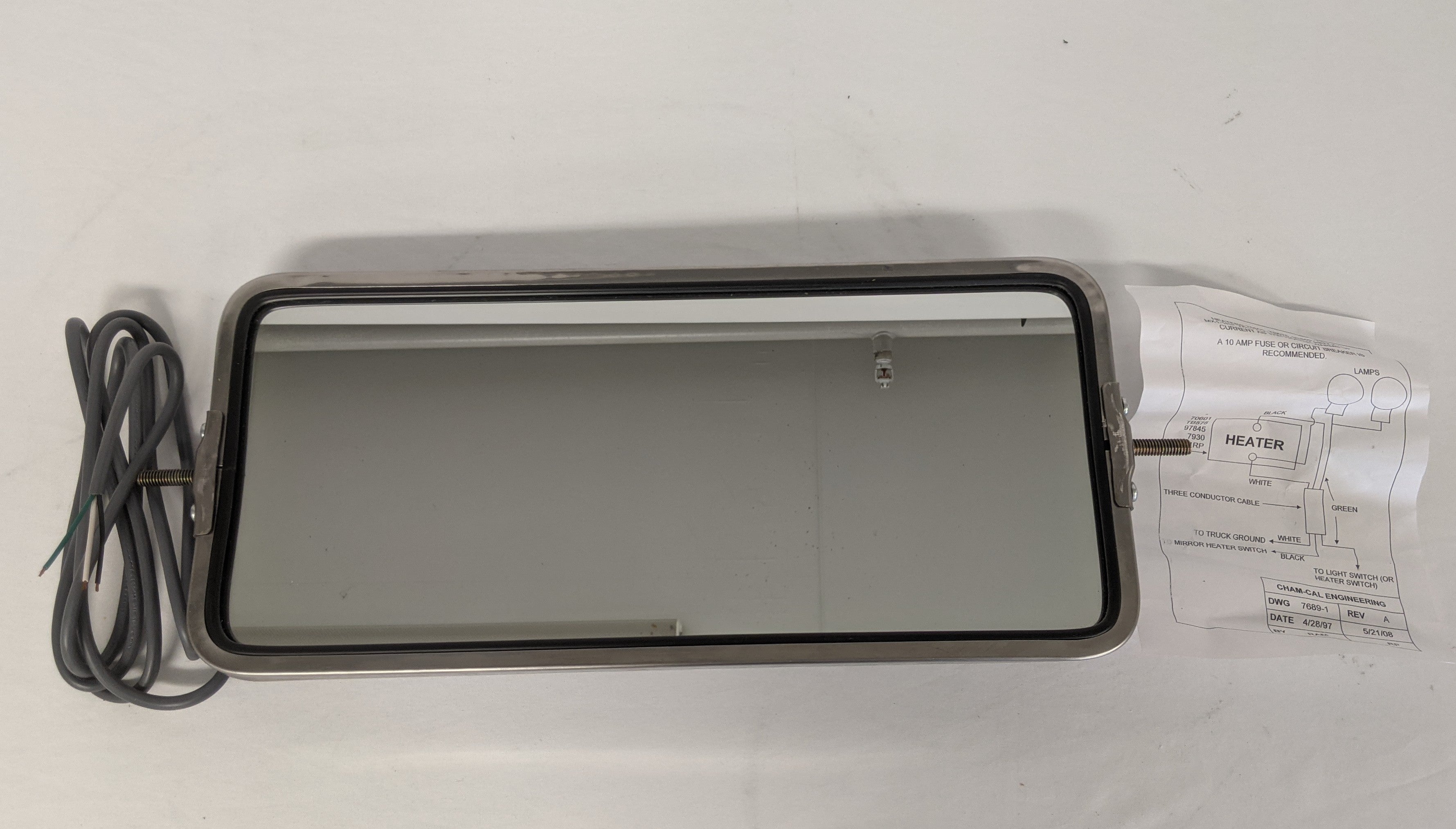 Alliance Heated Lighted SS 16" x 7" West Coast Mirror -P/N ABPN74B20331 (9963118821692)