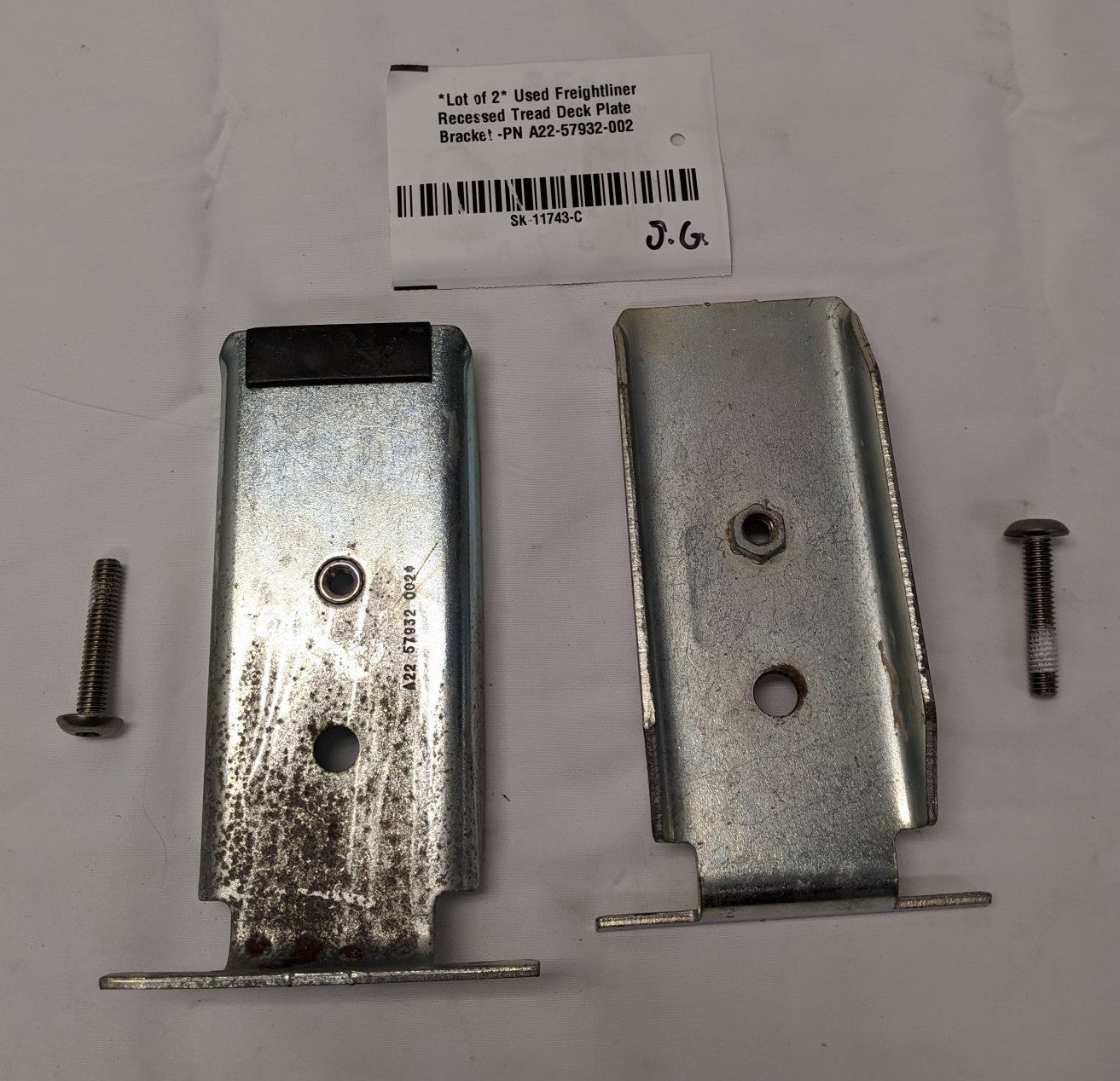 5/16-18 Nut Recessed Deck Plate Hold Down - P/N A22-57932-002
