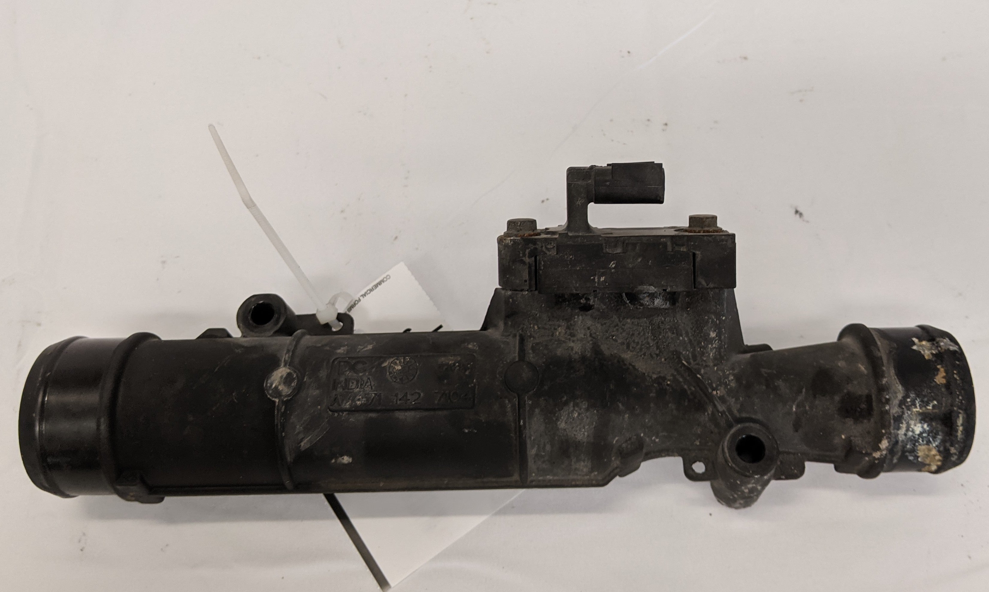 Damaged Detroit DD13, DD15 EGR Line Pipe & Sensor - P/N A4711427104, A4701530228 (10059473453372)