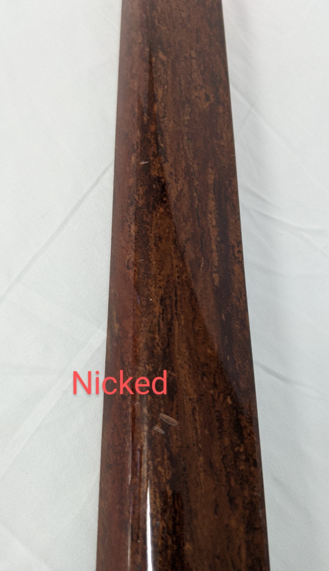 Used Freightliner CAS P3 17 3/4" L Woodgrain Door Hinge Trim - P/N 18-59448-001 (9958315557180)