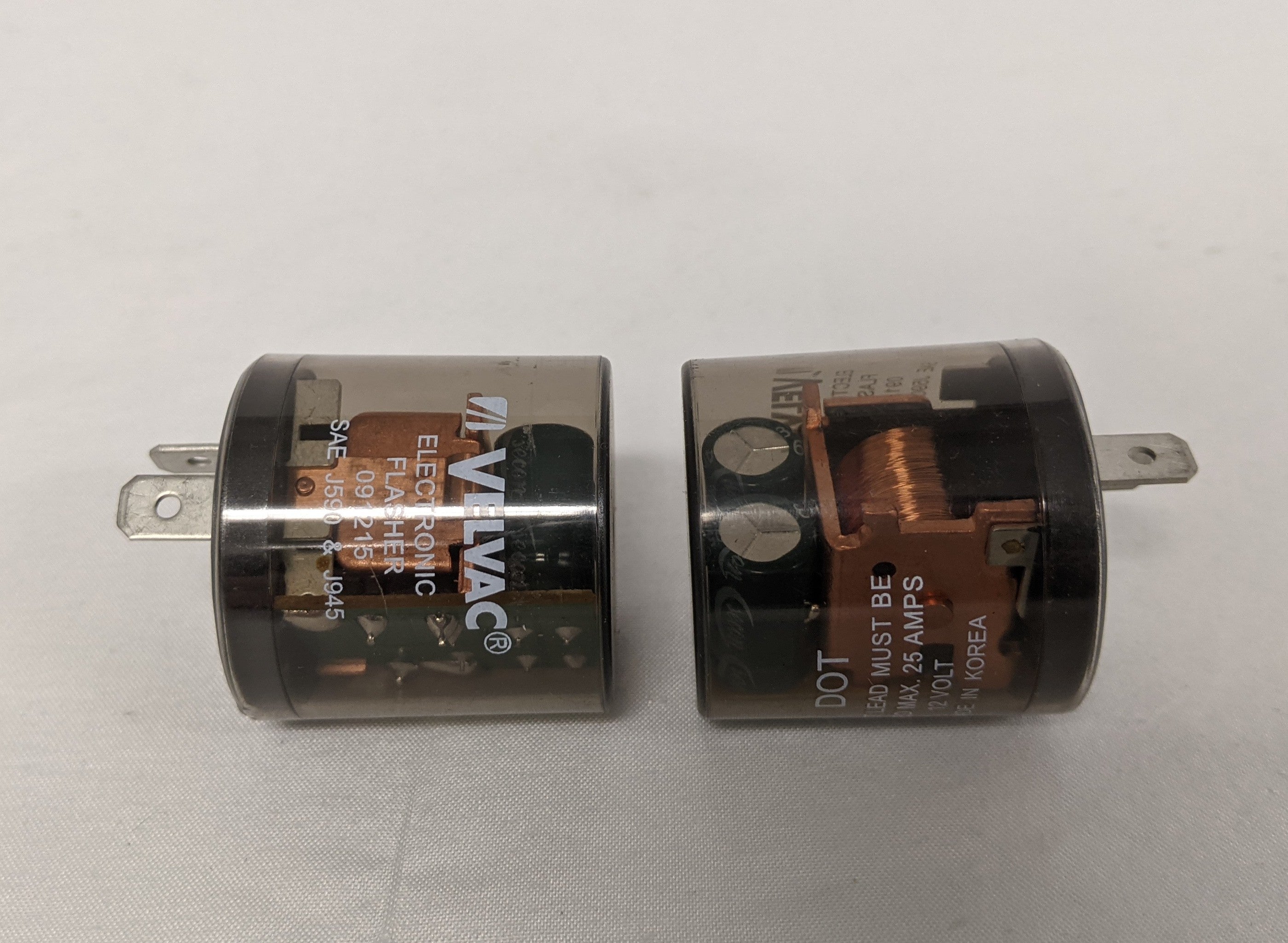 New *Lot of 2* Velvac 2 Pin Flashers - P/N VEL 091215 (9902313111868)