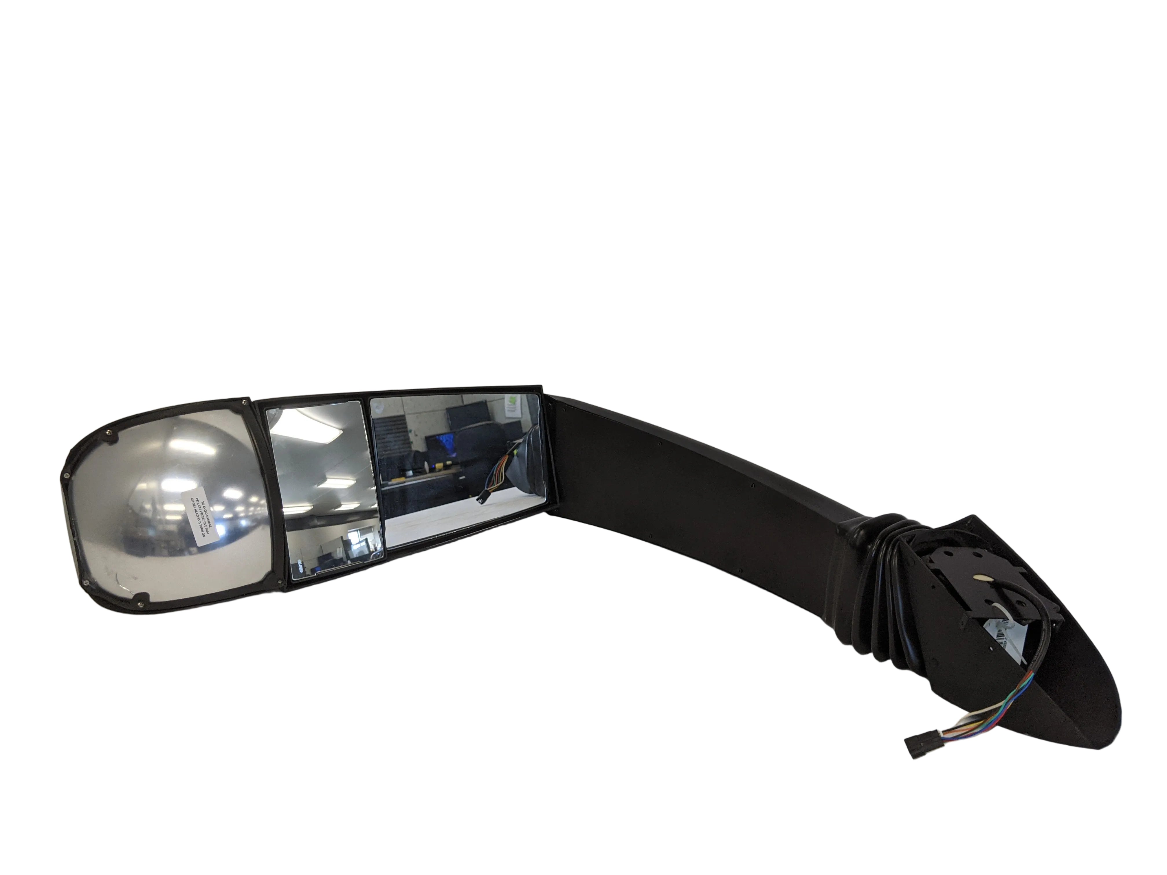 *Cracked* Freightliner Rosco RH Exterior Heated Mirror - P/N RPS 32A2C420BP (10144385302844)