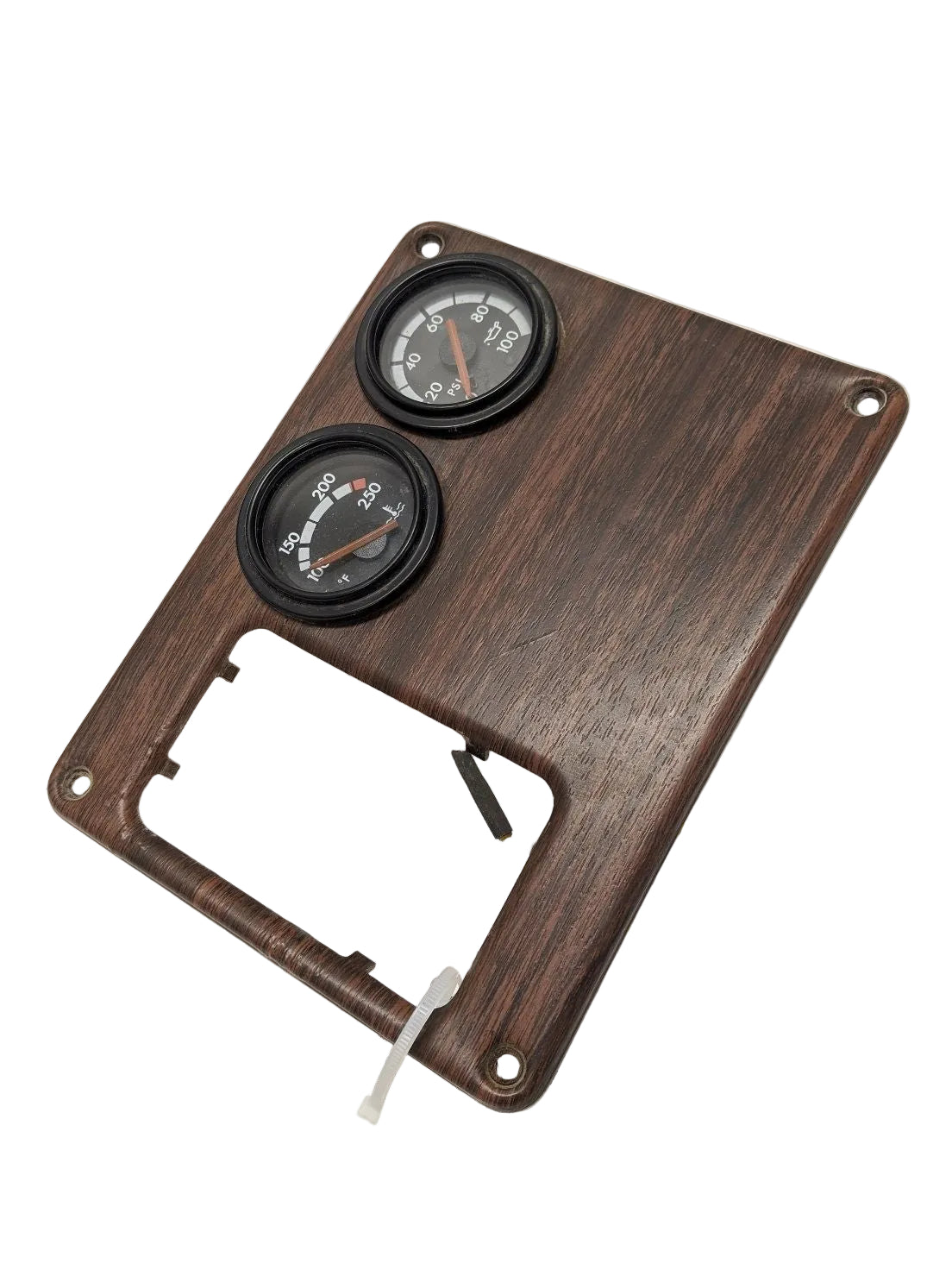 Freightliner Woodgrain Dash Panel w/ 2 Gauges - P/N 22-32029-001
