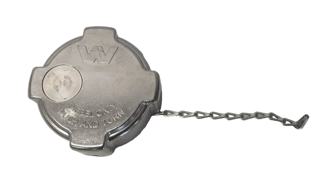 Western Star Chrome Quarter Turn Fuel Cap No Lock | 03-37017-017