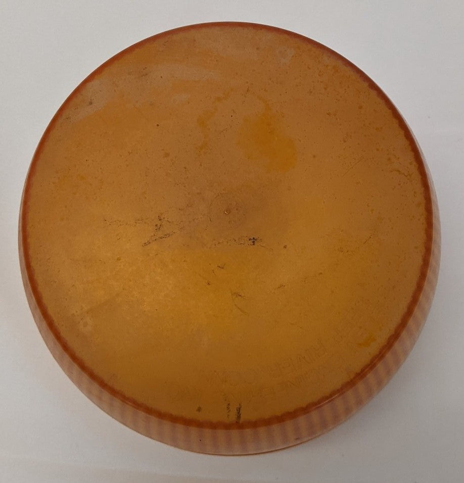Used Whelen Optic Dome Light Orange Lens D-80347