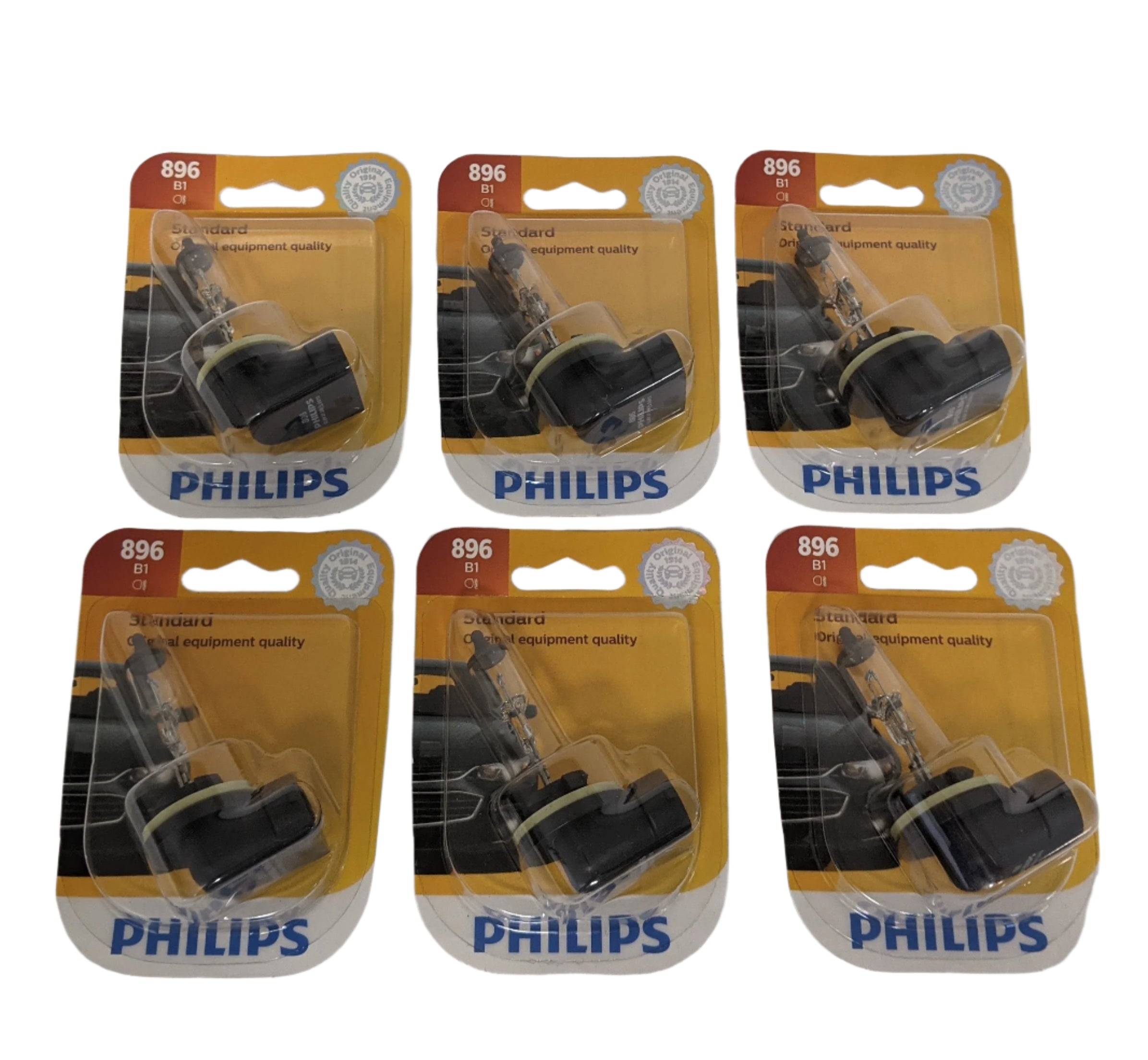 *Lot of 6* New Phillips Halogen Fog Light Bulbs - P/N PLC 896B1 (9891974414652)