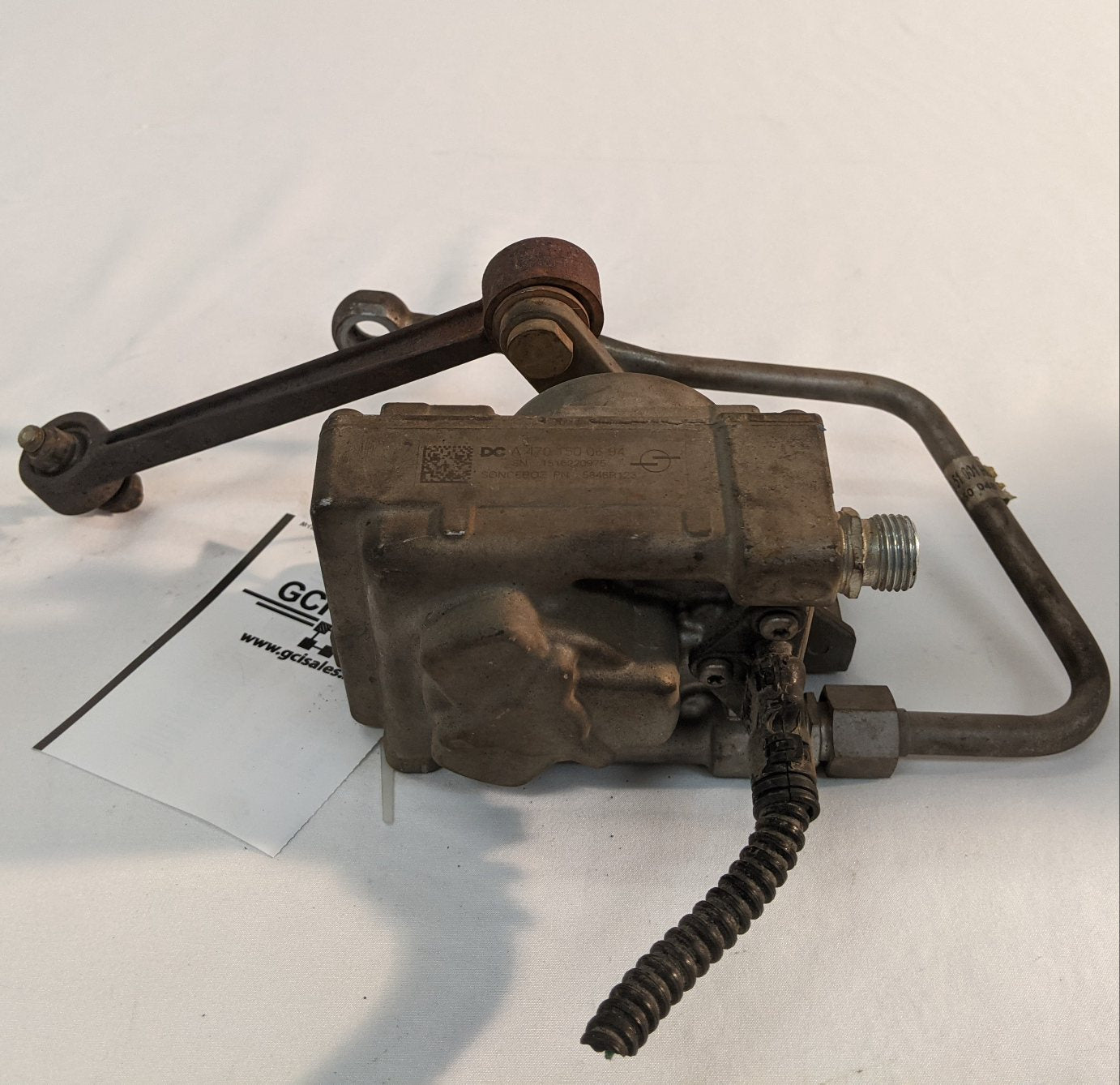 Used Detroit DD13 DD15 Engine EGR Actuator w/ Coolant Line - P/N A 470 150 06 94 (10074503905596)