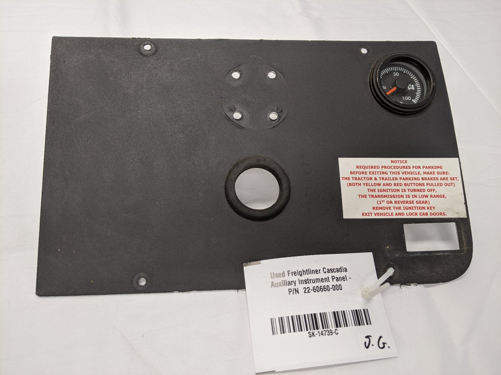 Freightliner Cascadia Auxiliary Instrument Panel (22-60660-000) - Used
