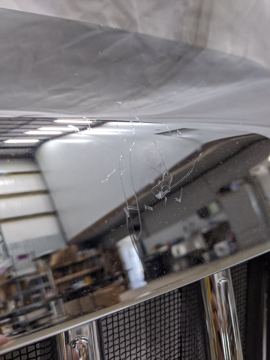 Used Western Star 57X Chrome Winter Front Hood Mounted Grille -P/N A17-21726-001 (10091455578428)