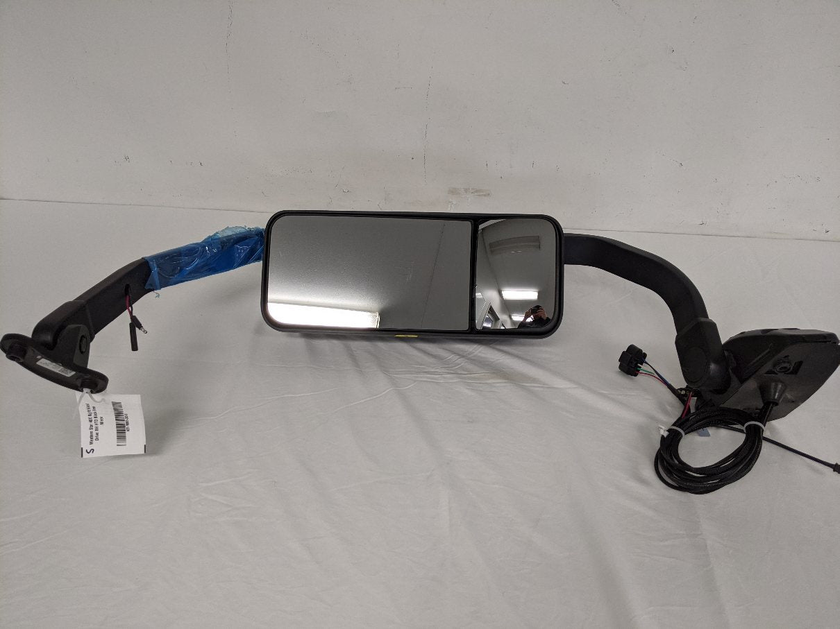 Western Star 48X Right Hand Drive RH HTD Black Arm Mirror - P/N A22-79065-003 (9018509427004)