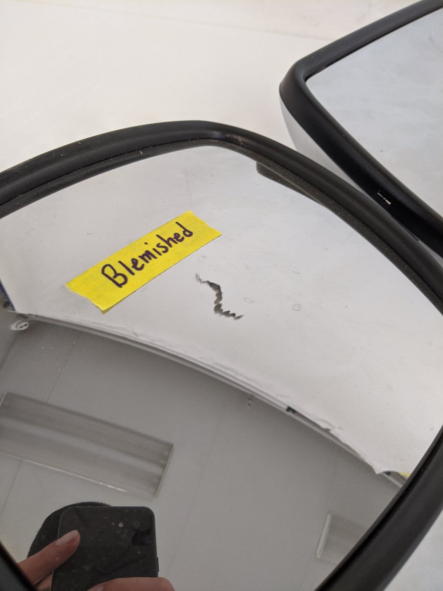 Used Freightliner M2 LH Remote Chrome Mirror - P/N A22-74243-010 (9027671195964)