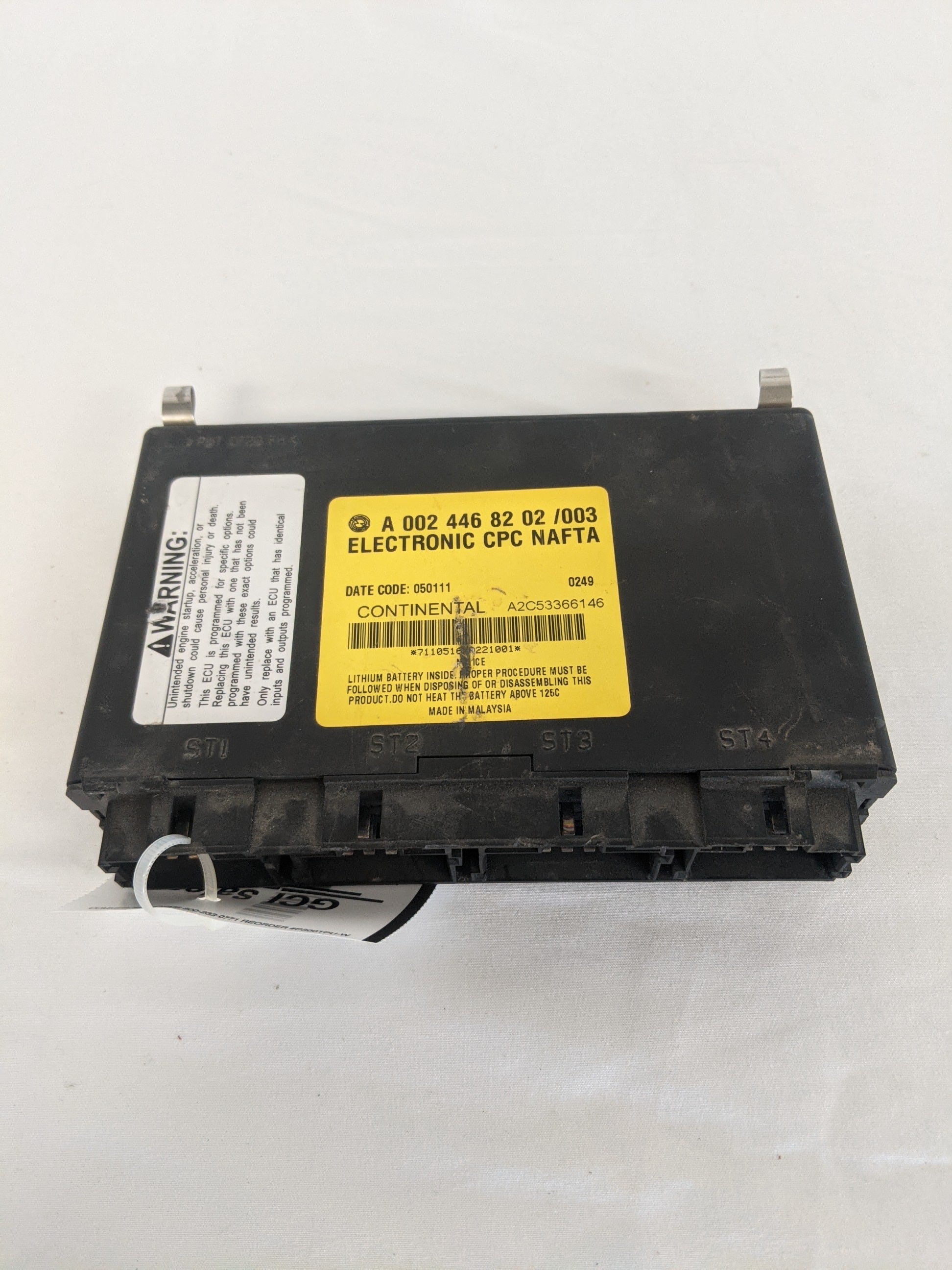 Used Continental Vehicle PRFM Monitor/Recorder CPC Module - P/N A 002 446 82 02 (8292979540284)
