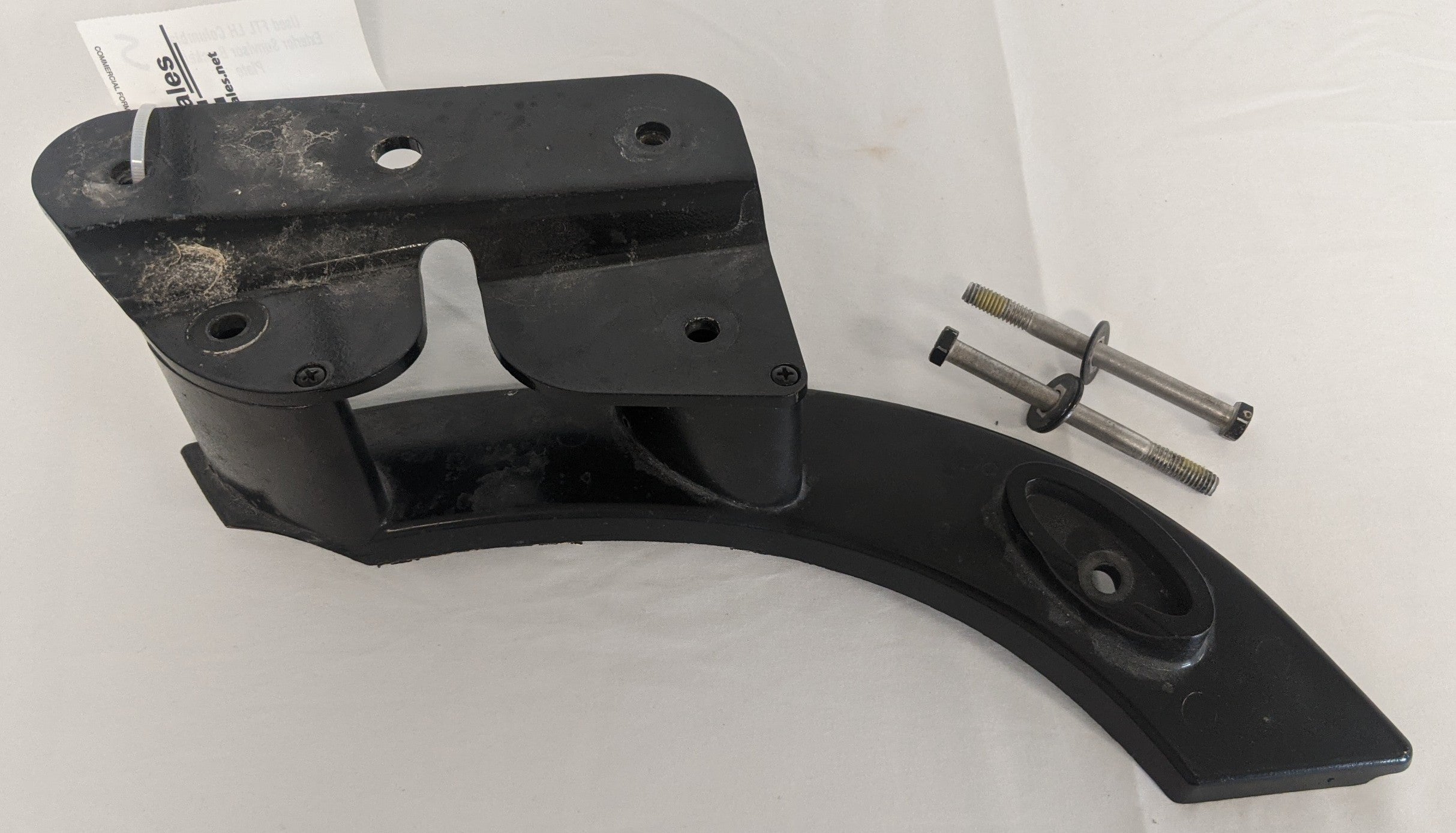 Used FTL LH Columbia Exterior Sunvisor Bracket w/ Plate - P/N A22-51051-002 (8851188547900)