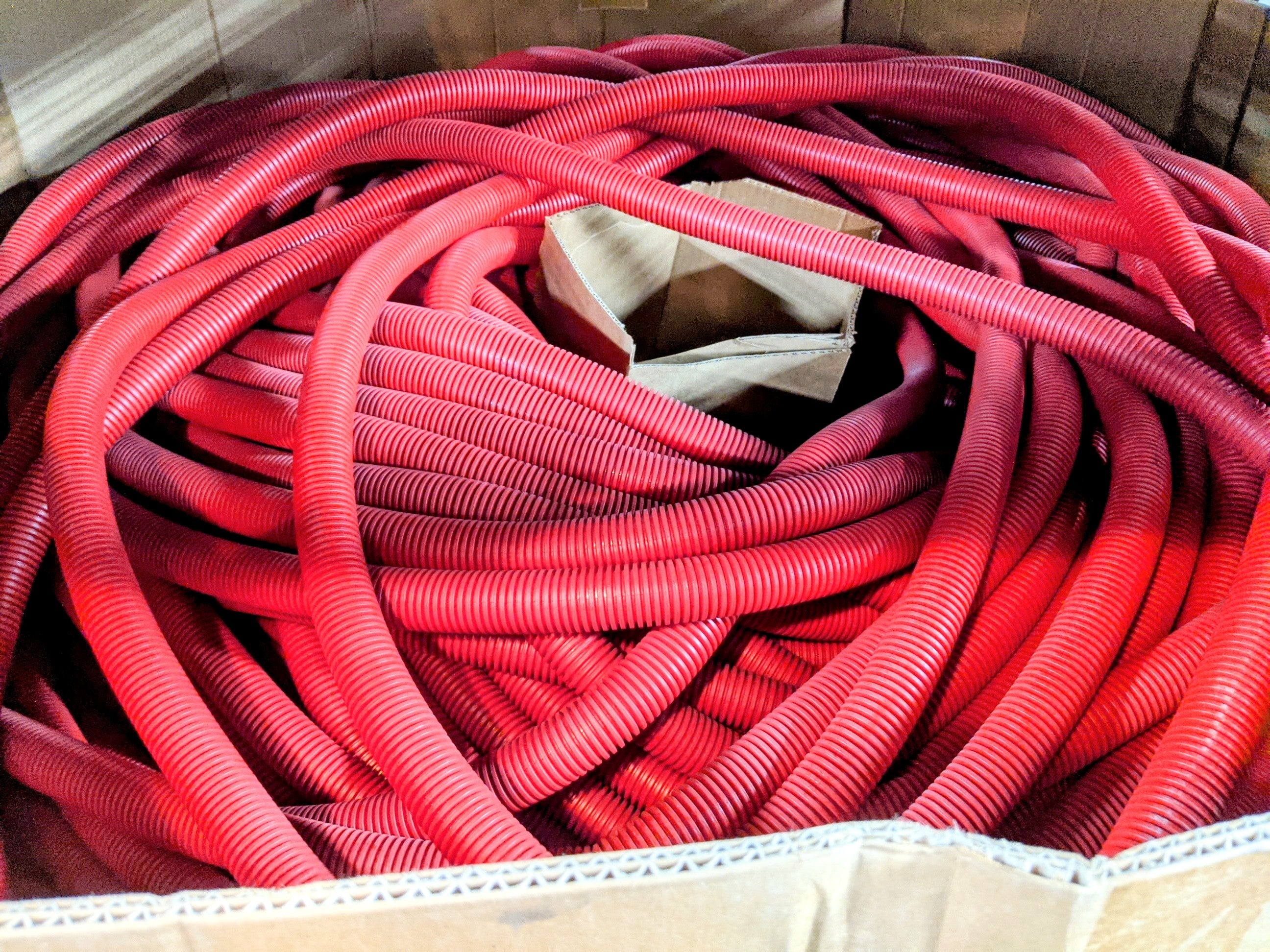 Delfingen M22 7/8" Red Non-Slit Flex Conduit Sold / 10 ft. - P/N 48-25360-023 (4866705031254)