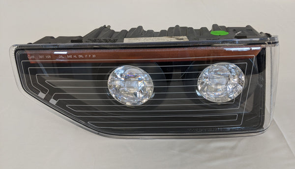 Used Western Star 49X SFA LH Amber LED Headlamp Assembly - P/N: A66-10227-018 (8357690540348)