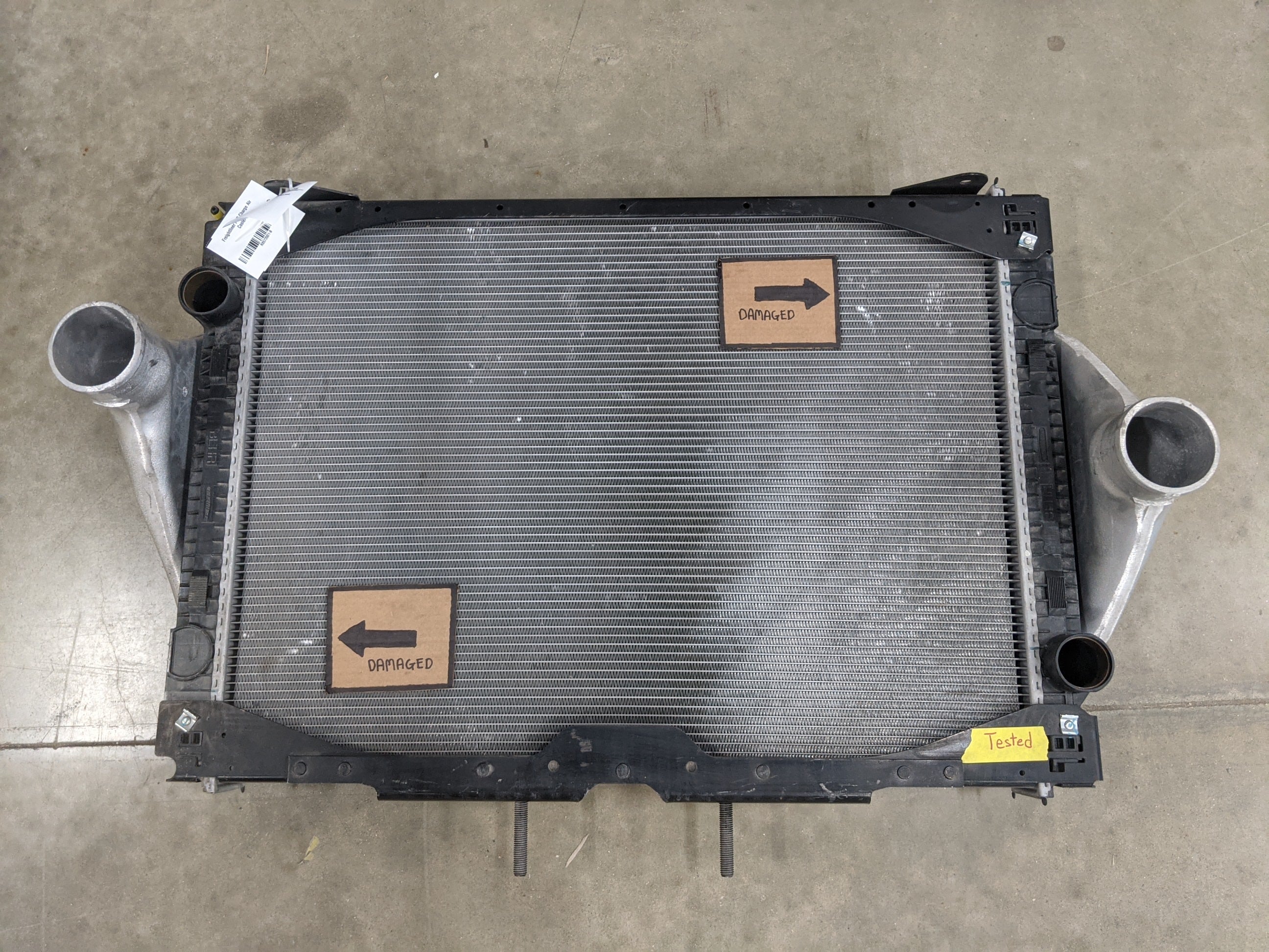 Used Freightliner PTO Radiator - R8557001 & CAC - R8572001 - P/N A05-25995-002 (8475833139516)