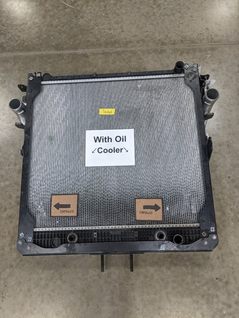 Damaged FTL / WST 38¾ x 33 3/8" Radiator & 36 ¾" x 19 ½" CAC P/N A05-33907-001 (8475107426620)