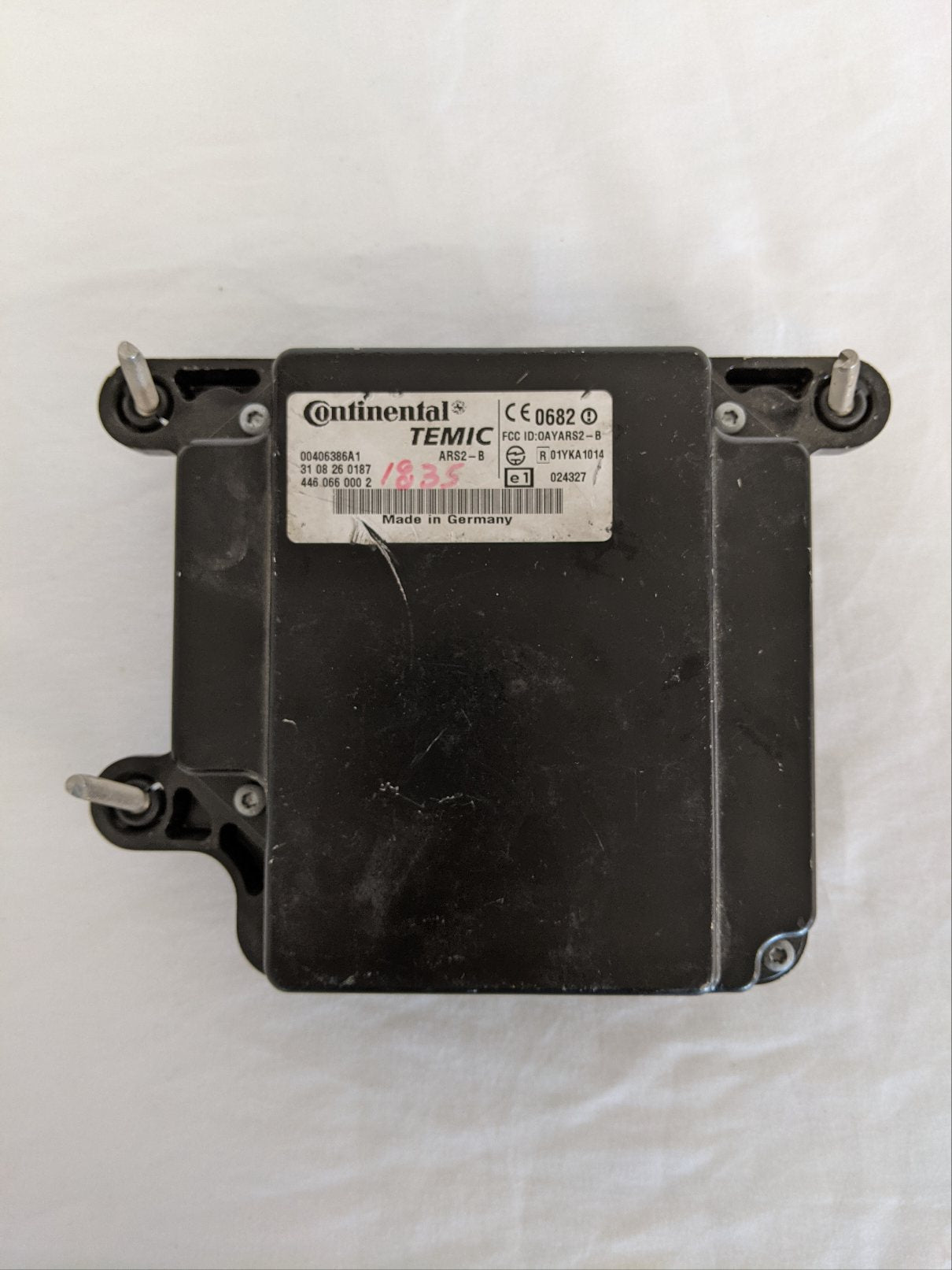 Used FL Collision Avoidance System Front Radar Sensor - P/N WAB 400 850 791 0 (8754513609020)