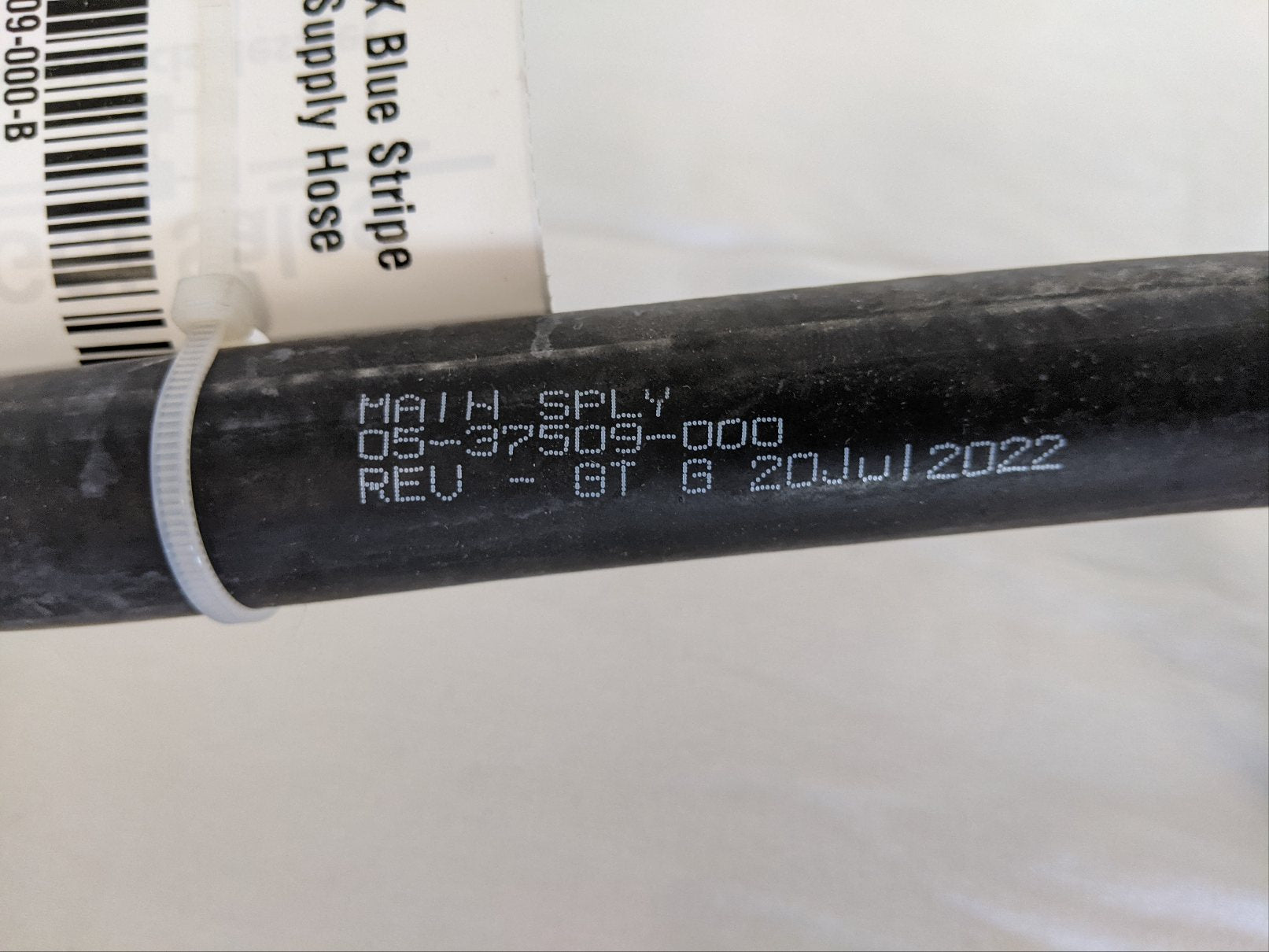 Western Star 49X Blue Stripe Raised Heater Supply Hose - P/N 05-37509-000 (8753853235516)