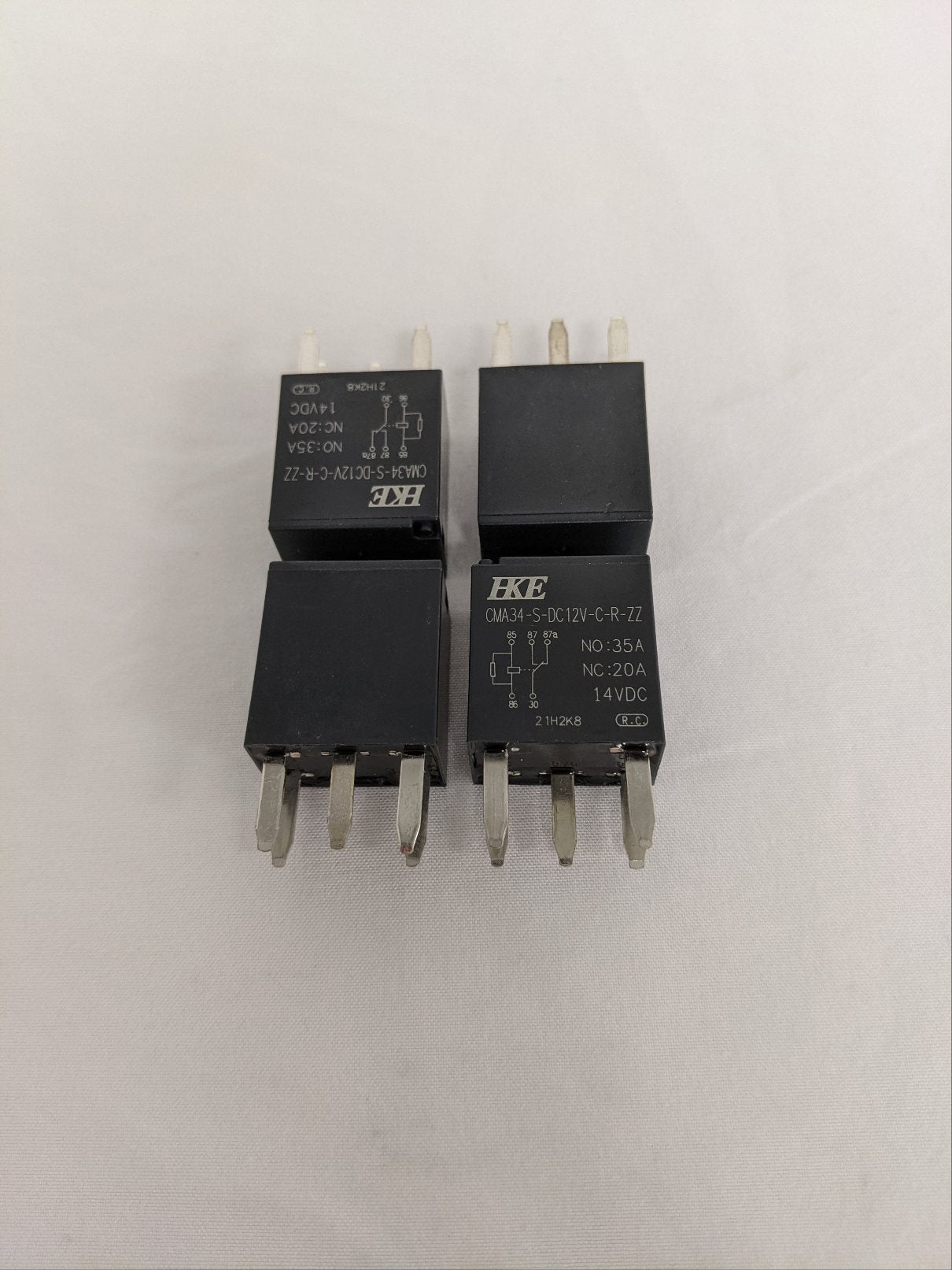 *Lot of 4* HKE Relay SPDT 12 Volt Micro Fuse Relay - P/N 23-13265-000 (8823229940028)