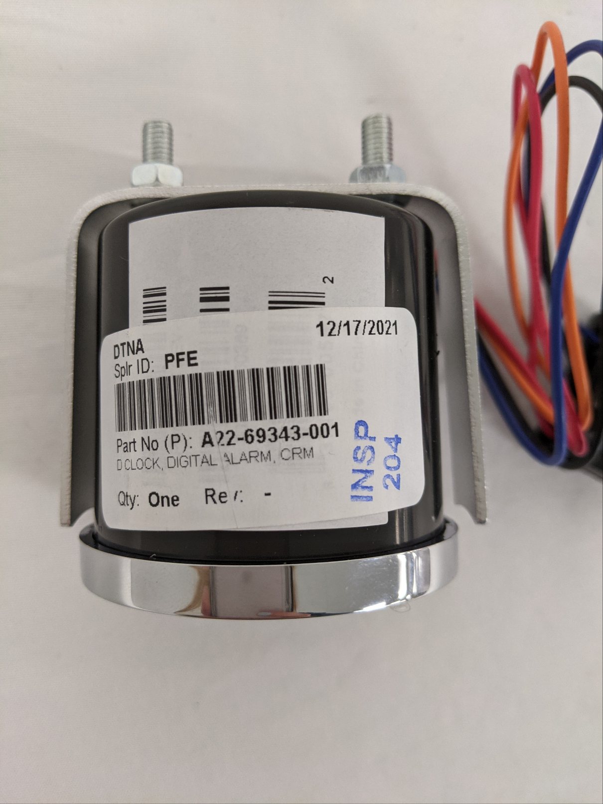 Pana Pacific 2" Digital Clock/Alarm - P/N A22-69343-001 (4023607885910)