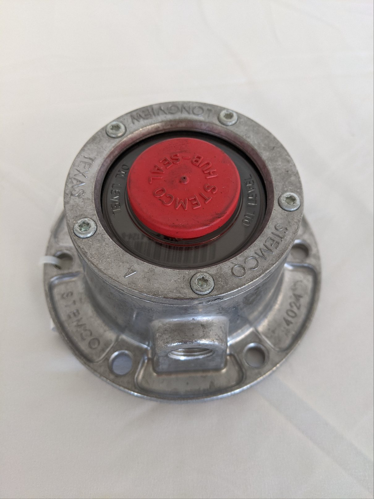 Stemco 450 AL 6 188 WN/PMX 35 Hub Cap - P/N STM 345 4124 (8879401730364)