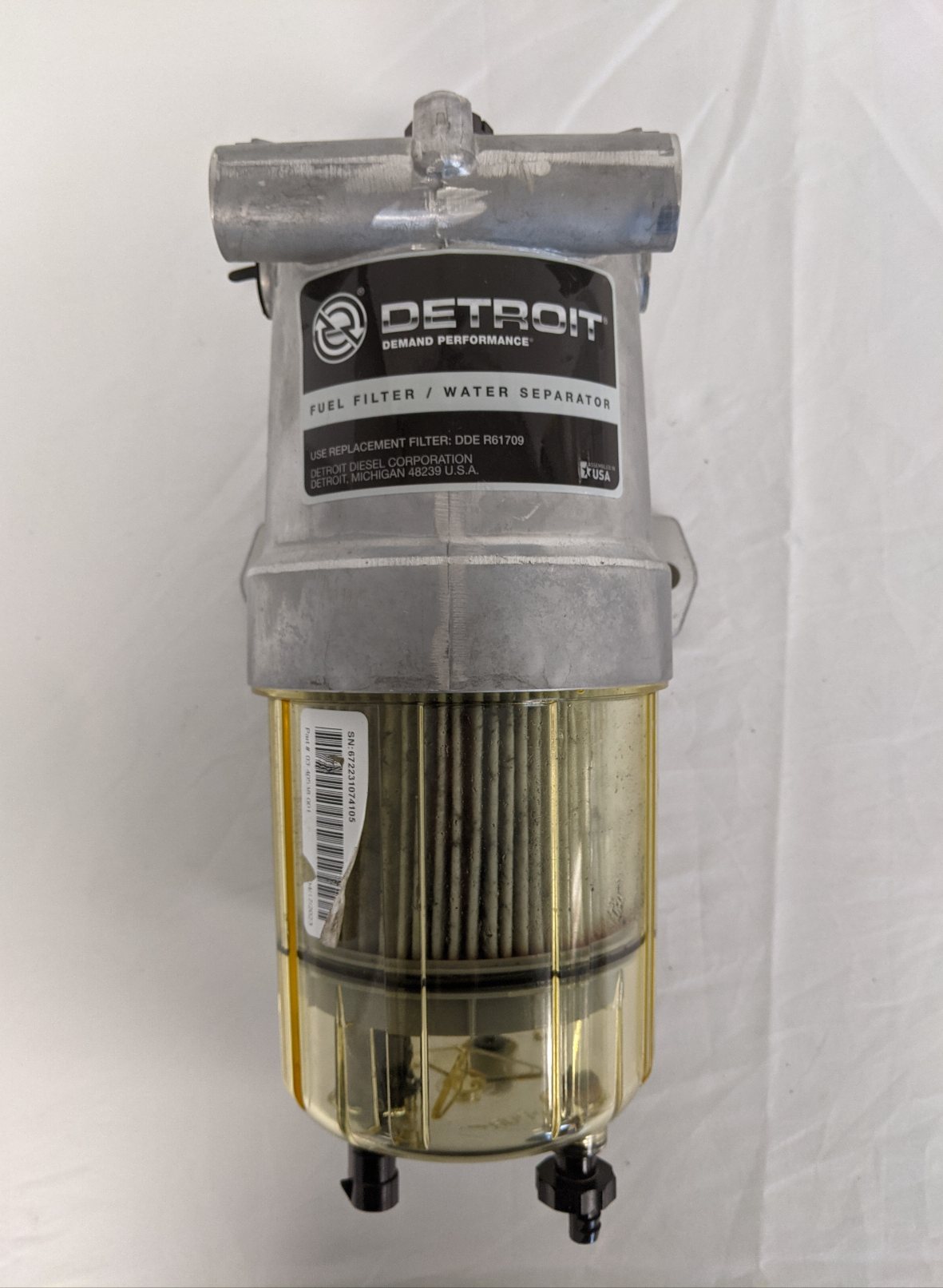 Used FTL / WST DDE 12V Fuel Water Bypass Separator - P/N 03-40538-001 (8902047859004)