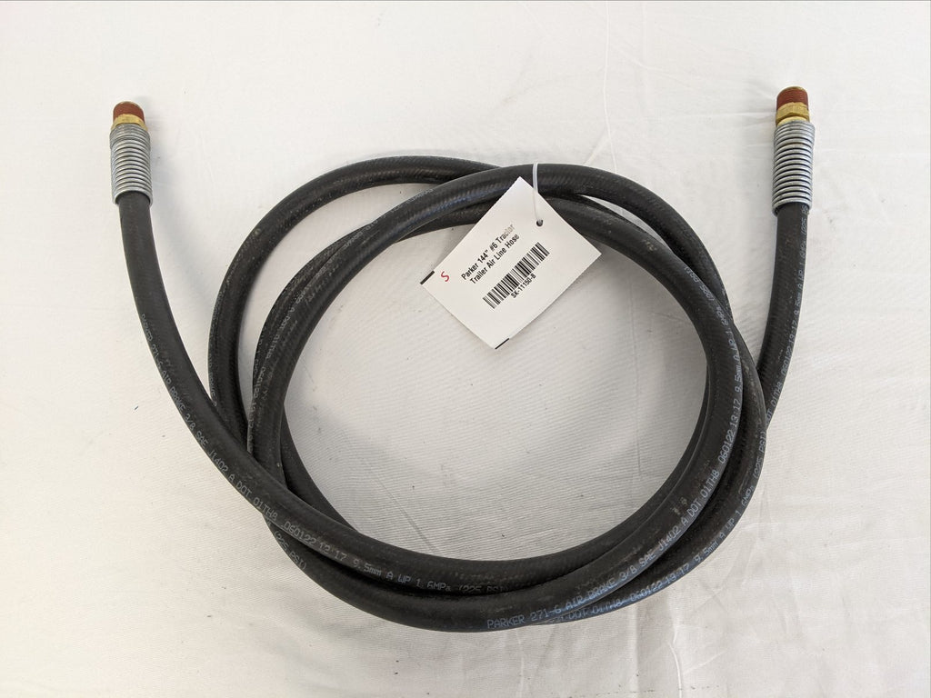 Parker 144" 6 Tractor Trailer Air Line Hose P/N 1220821144