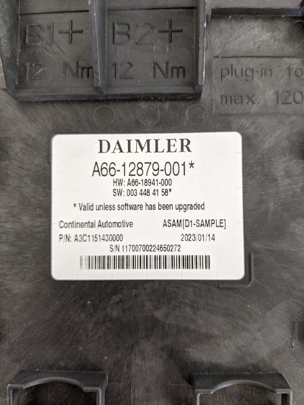 Damaged DTNA ASAM 12V Gen6 Multiplexer Configuration - P/N A66-12879-001