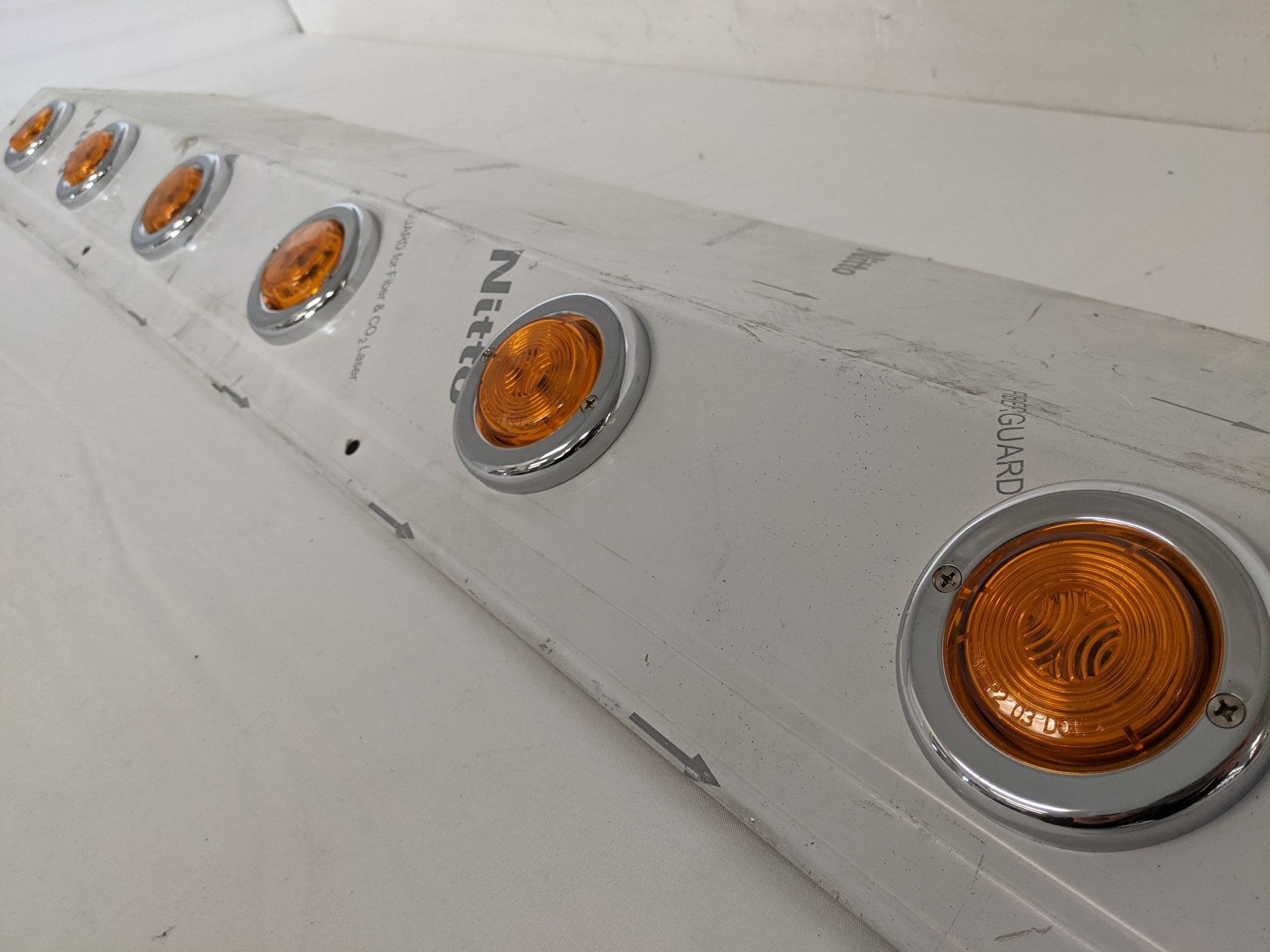 Freightliner 62" Sleeper Box Stainless Steel Skirt w/ Lights - P/N A22-65040-003 (9015610802492)