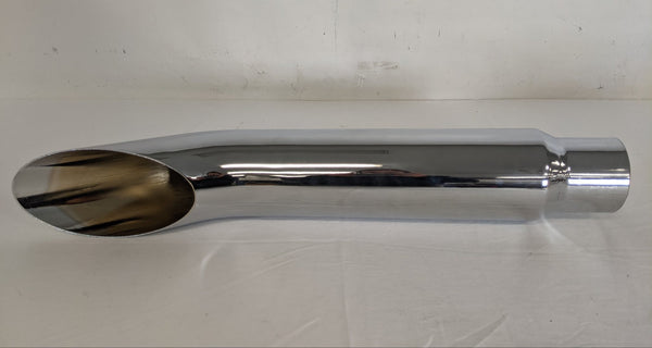 Freightliner 32" 30° Curved 4" to 5" Polished Exhaust Pipe - P/N  04-31813-032 (6823660060758)