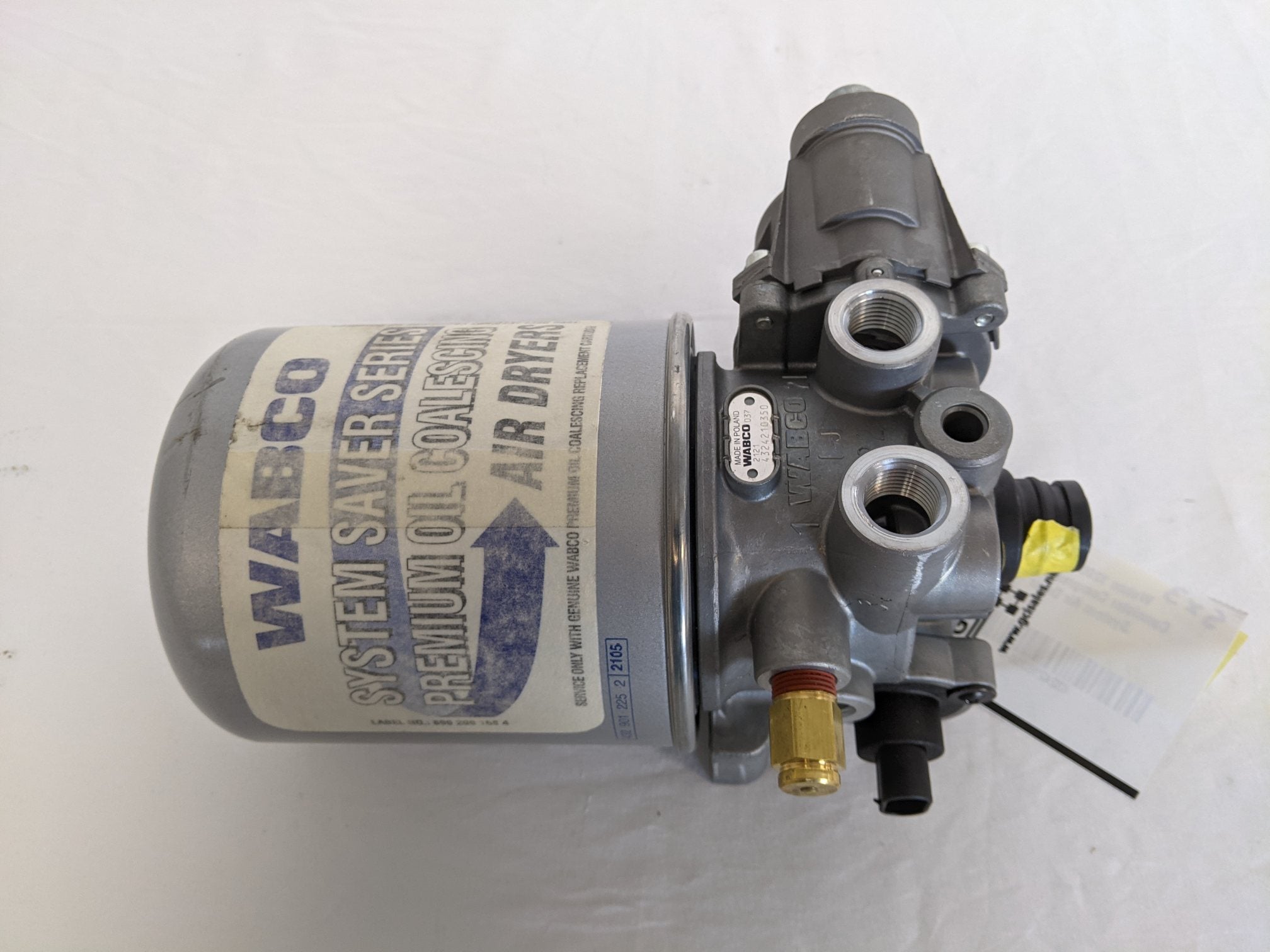 Wabco 1200 Single Cannister Compressed Air System Air Dryer - P/N 4324210350 (6699207131222)