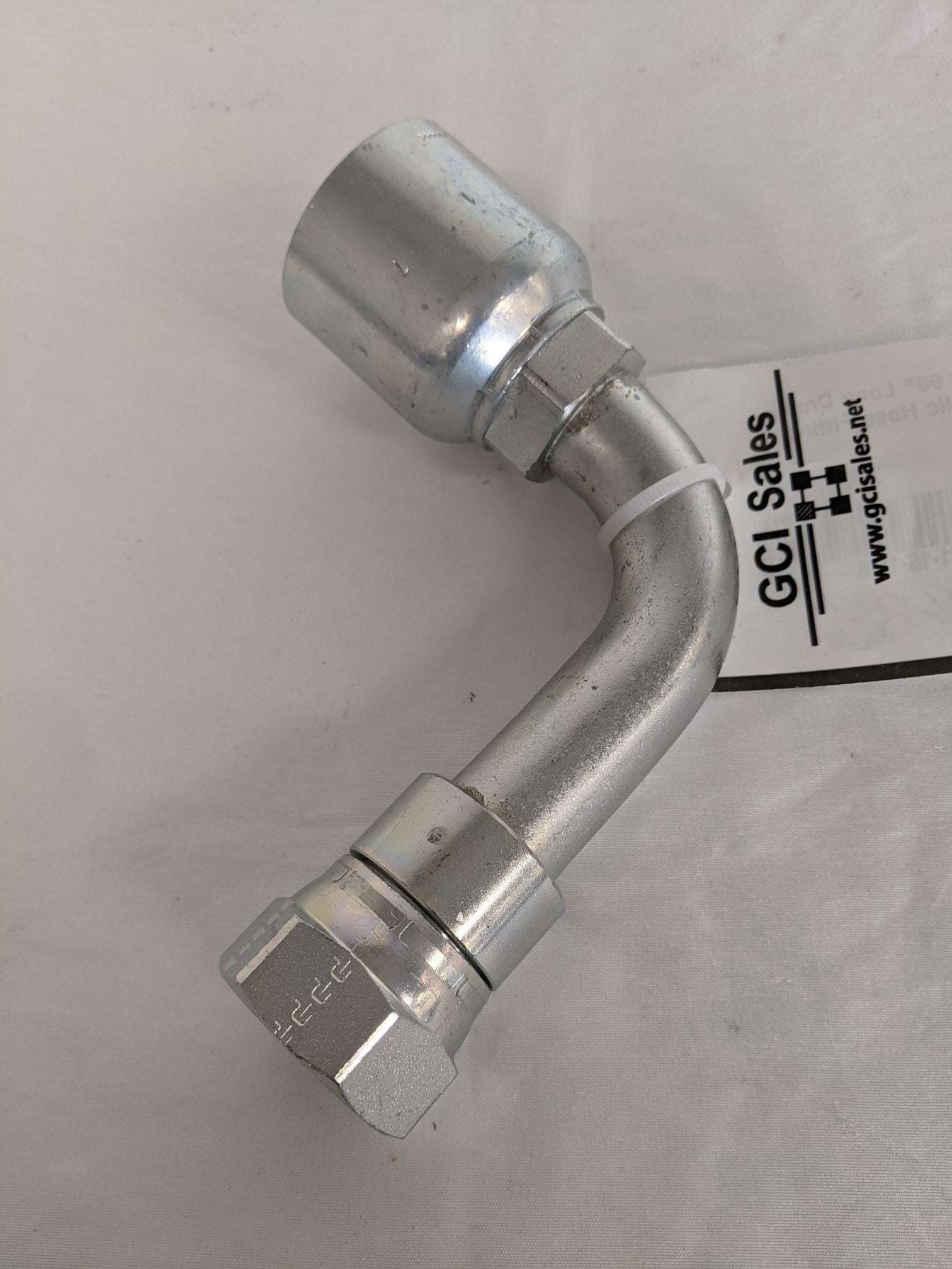 Parker 90° Elbow Long Drop Hydraulic Hose Fitting - P/N 14171-16-16 (9061221171516)