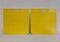 *Set of 2* "Caution Wide Turns" Straight 24" Yellow Mud Flap - P/N 22-61643-501 (9155330441532)