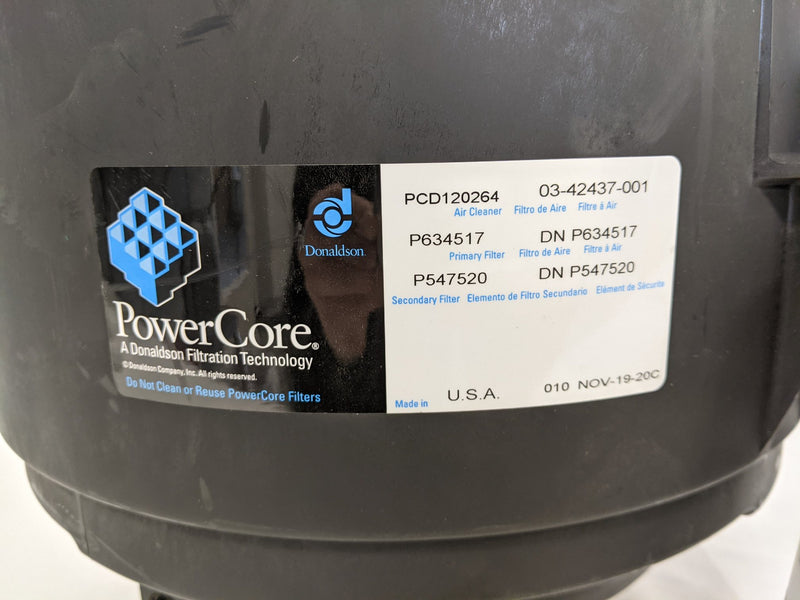 Damaged Donaldson PowerCore G2 12 X 8 Air Cleaner - P/N  03-42437-001 (6631290470486)