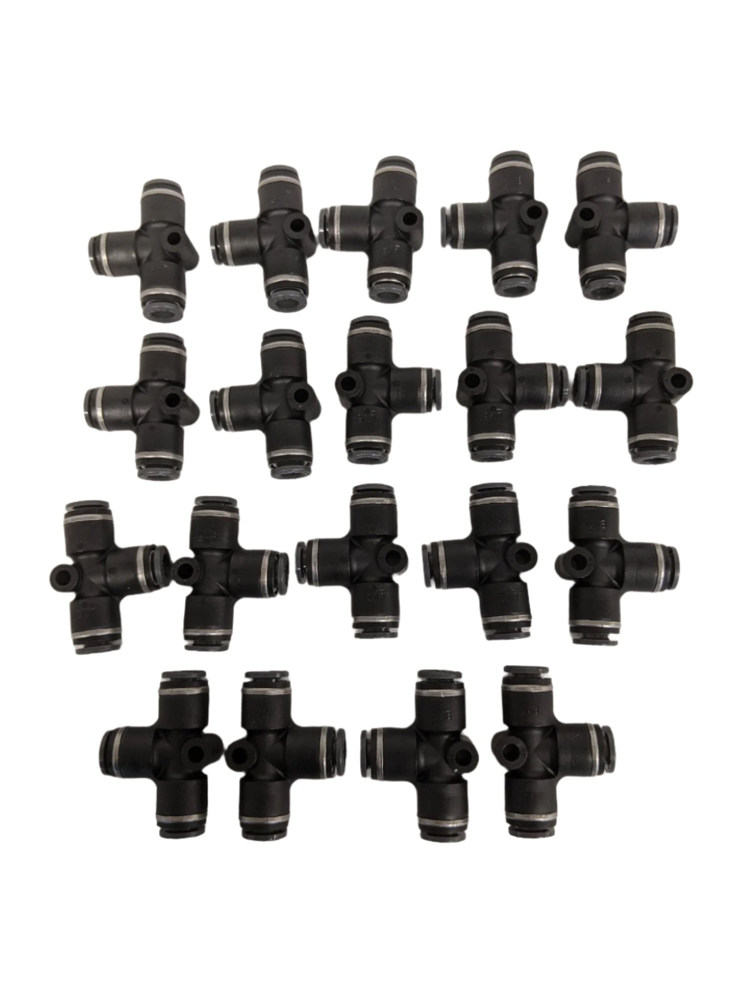 *Pk of 19* 1/4" SMC QC Union Tee Pipe - P/N KV2T07-00 (9191108116796)