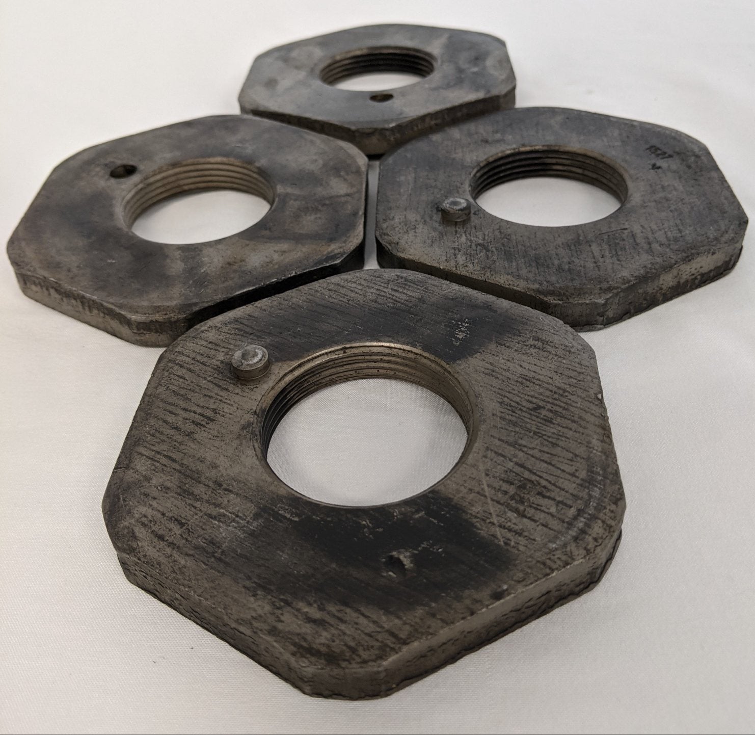 *Lot of 4* Nucor 3.88" Hex 1 ¾" -12 UN Inner Bearing Nut - P/N 11-28984-000 (9191591903548)