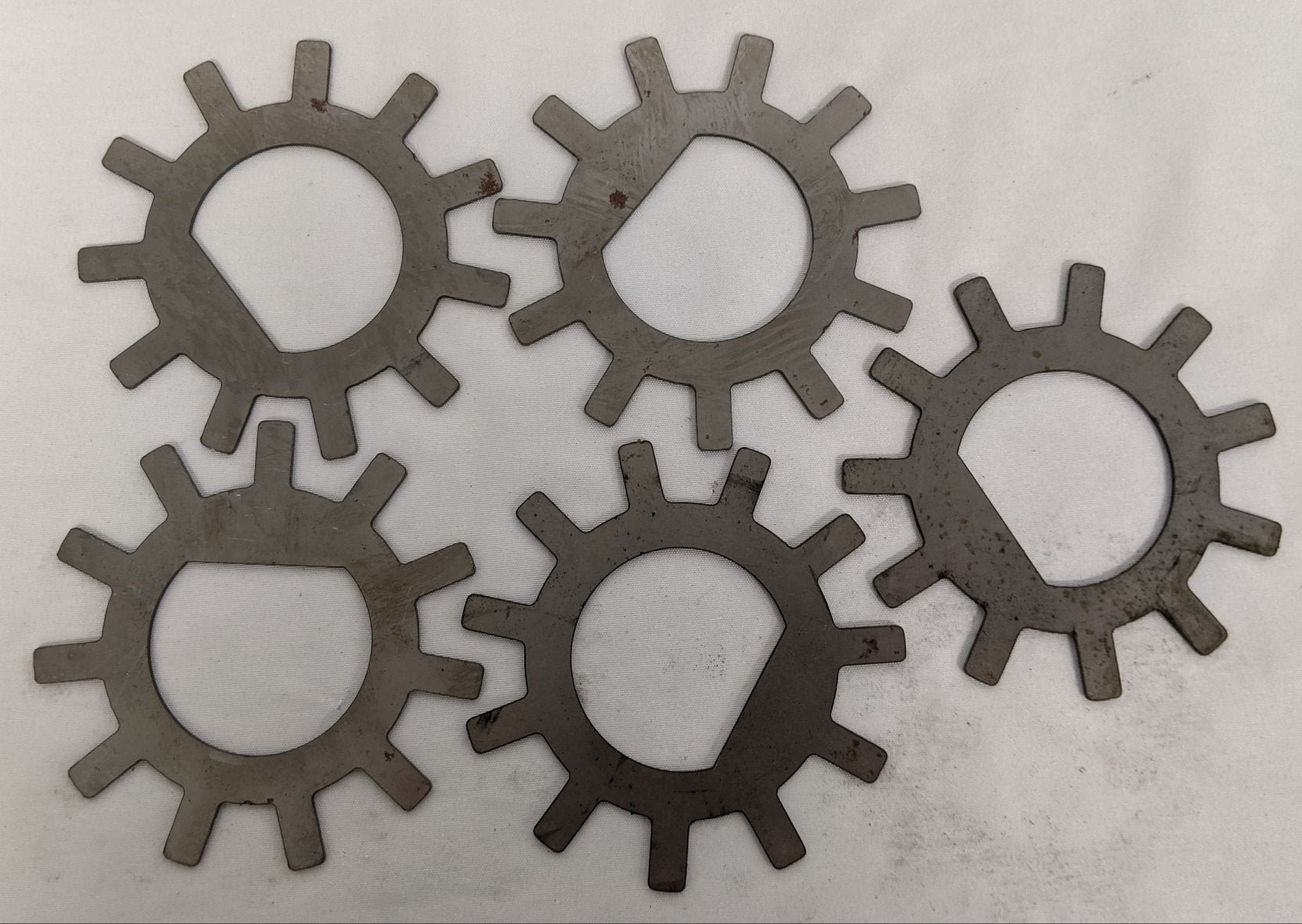 *Lot of 5* Acument 1 ¾" FL DF Tanged Front Steer Wheel Washer - P/N 11-28987-000 (9198100283708)