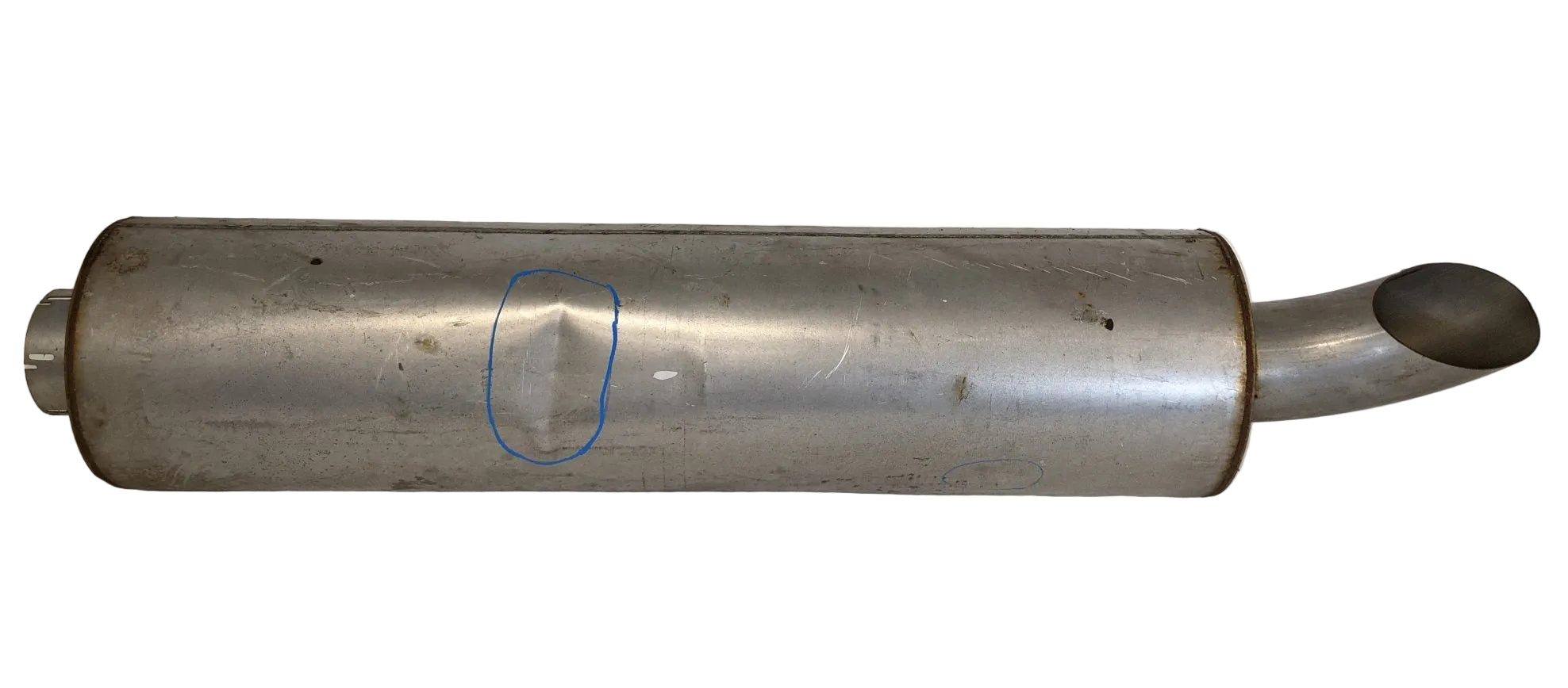*Dented* Donaldson MFM11 0867 Fixed Spout Muffler - P/N 04-19698-000 (9421958545724)