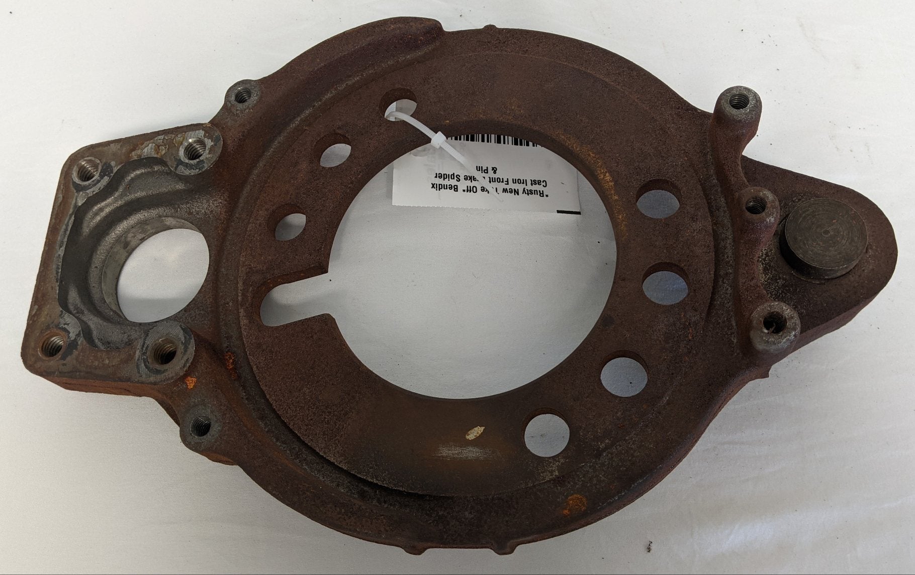 *Rusty New Take Off* Bendix Cast Iron Front Brake Spider & Pin- P/N BW K059818 (9523705282876)